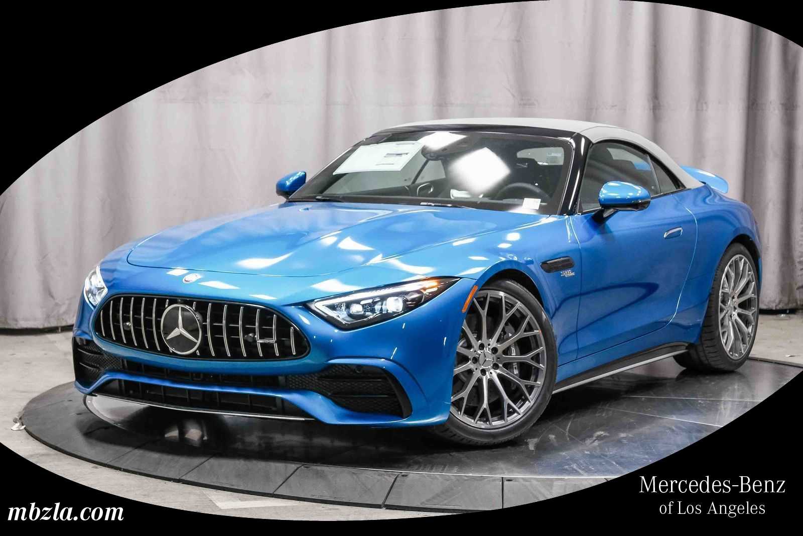 MANUFAKTUR Hyper Blue Metallic 2026 Mercedes-Benz SL-Class Convertible Rear-Wheel Drive 9-Speed Automatic