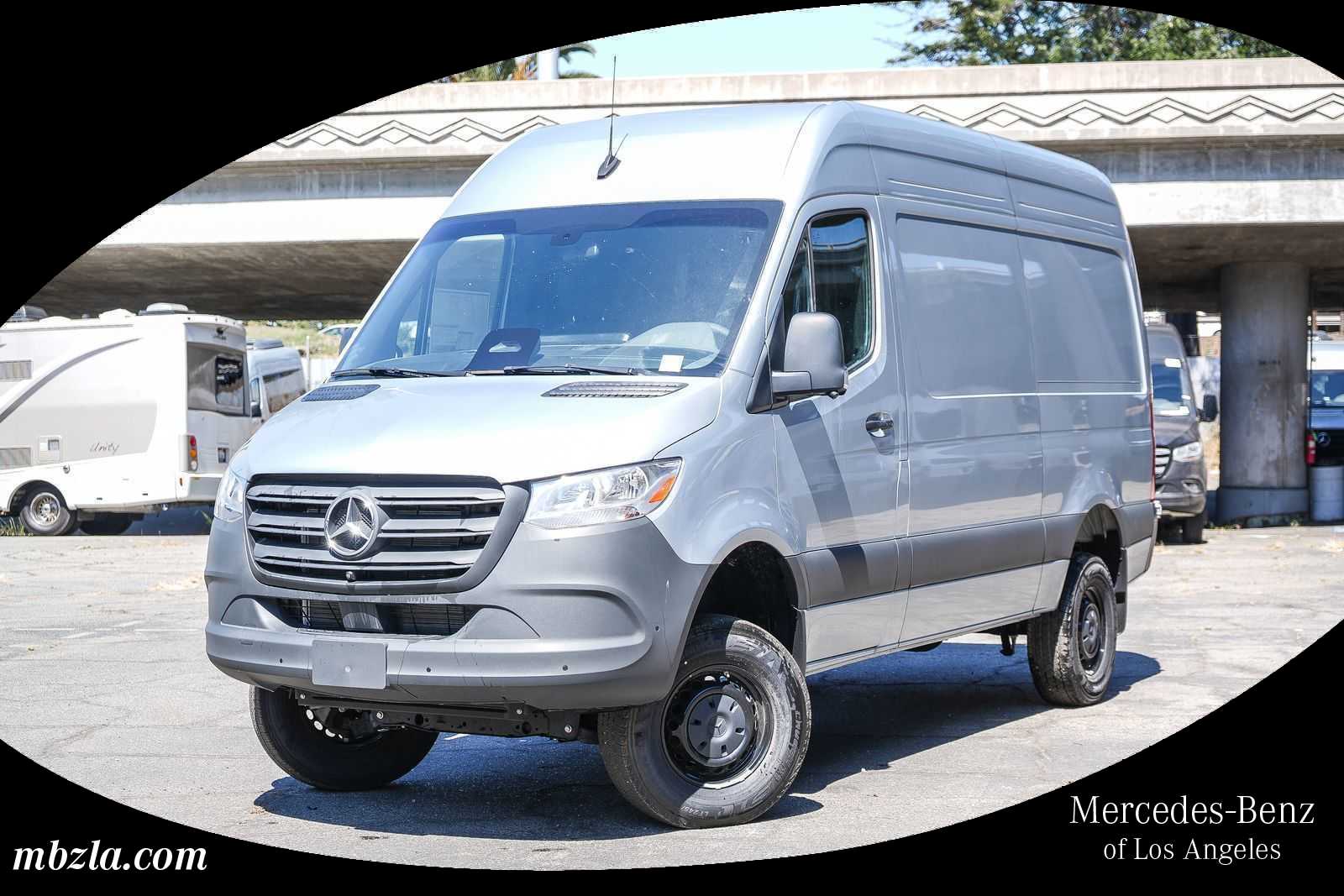 Hightech Silver 2025 Mercedes-Benz Sprinter Cargo Van All-Wheel Drive 9-Speed Automatic