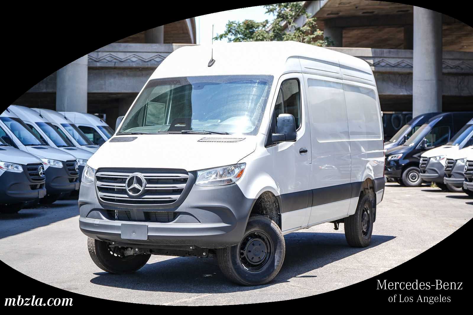 Arctic White 2025 Mercedes-Benz Sprinter Cargo Van All-Wheel Drive 9-Speed Automatic