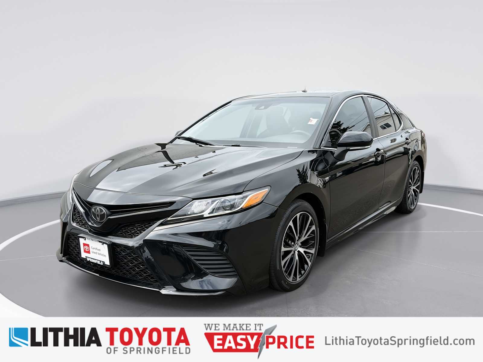 Midnight Black Metallic 2019 Toyota Camry SE FWD Sedan Front-Wheel Drive 8-Speed Automatic