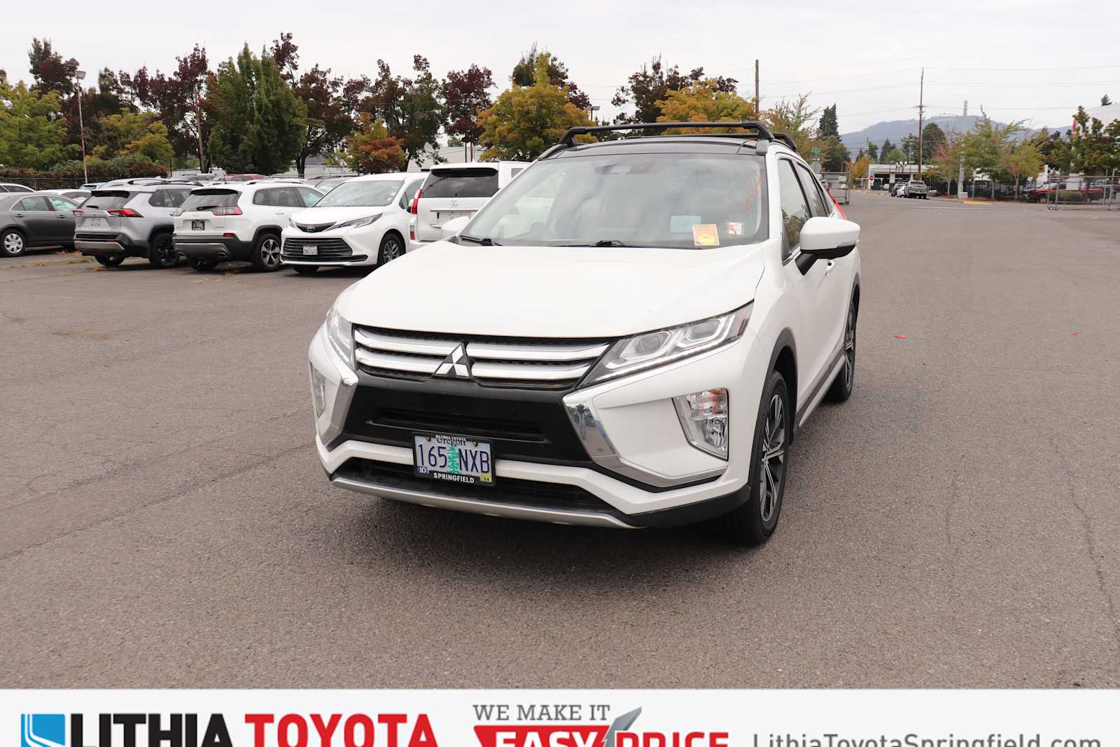 Pearl White 2019 Mitsubishi Eclipse Cross SUV / Crossover All-Wheel Drive Continuously Variable Transmission