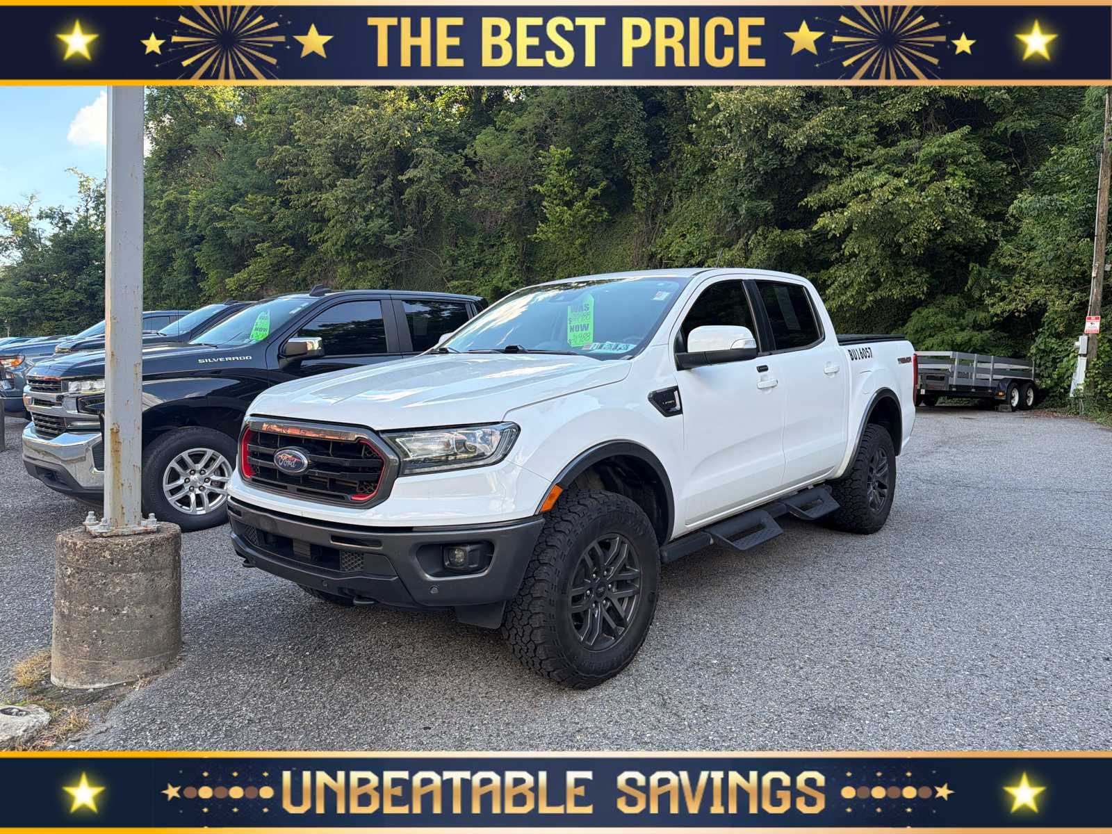 Oxford White 2021 Ford Ranger Pickup Truck Four-Wheel Drive Automatic