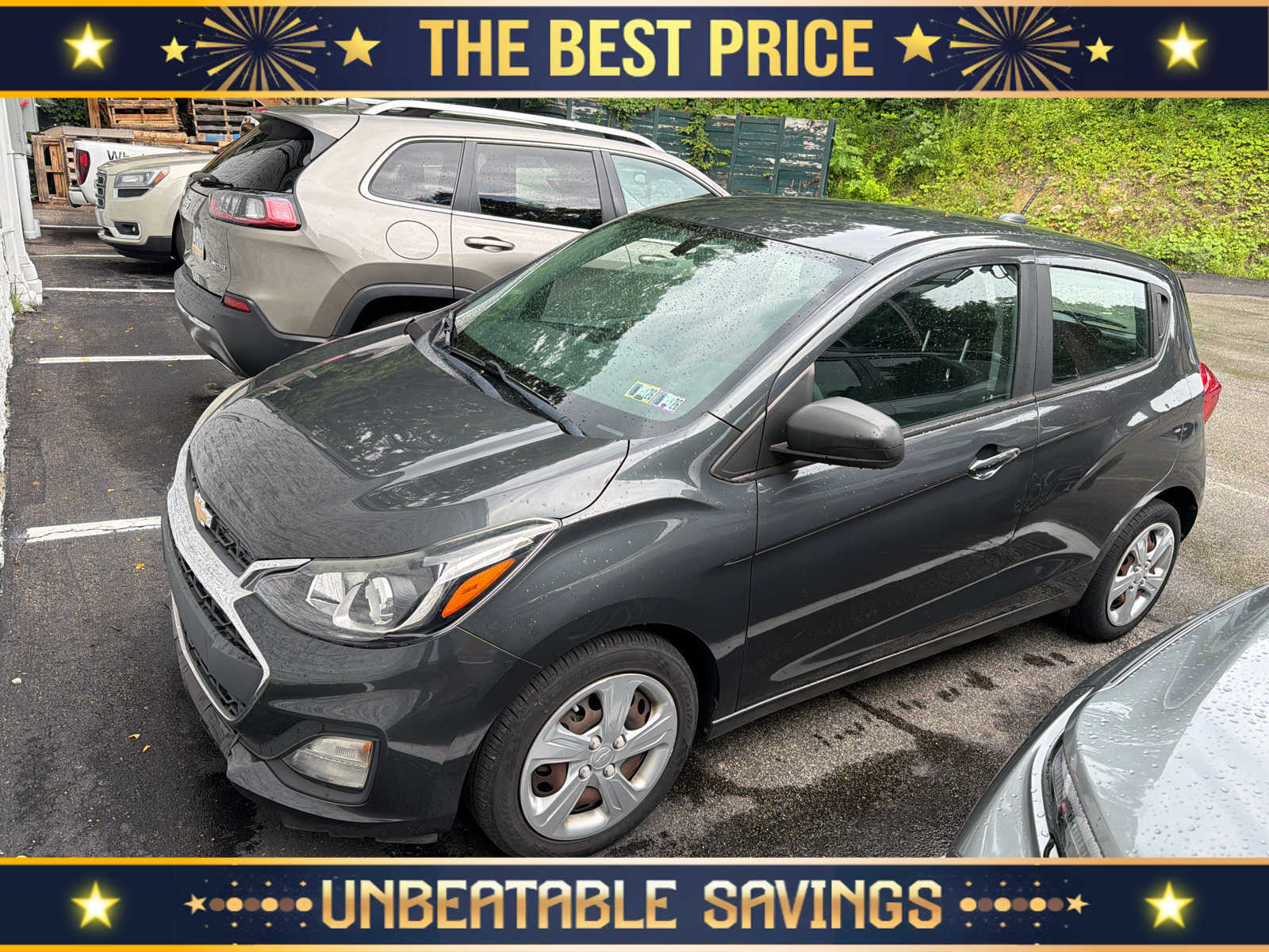 Nightfall Gray 2020 Chevrolet Spark Hatchback Front-Wheel Drive Continuously Variable Transmission