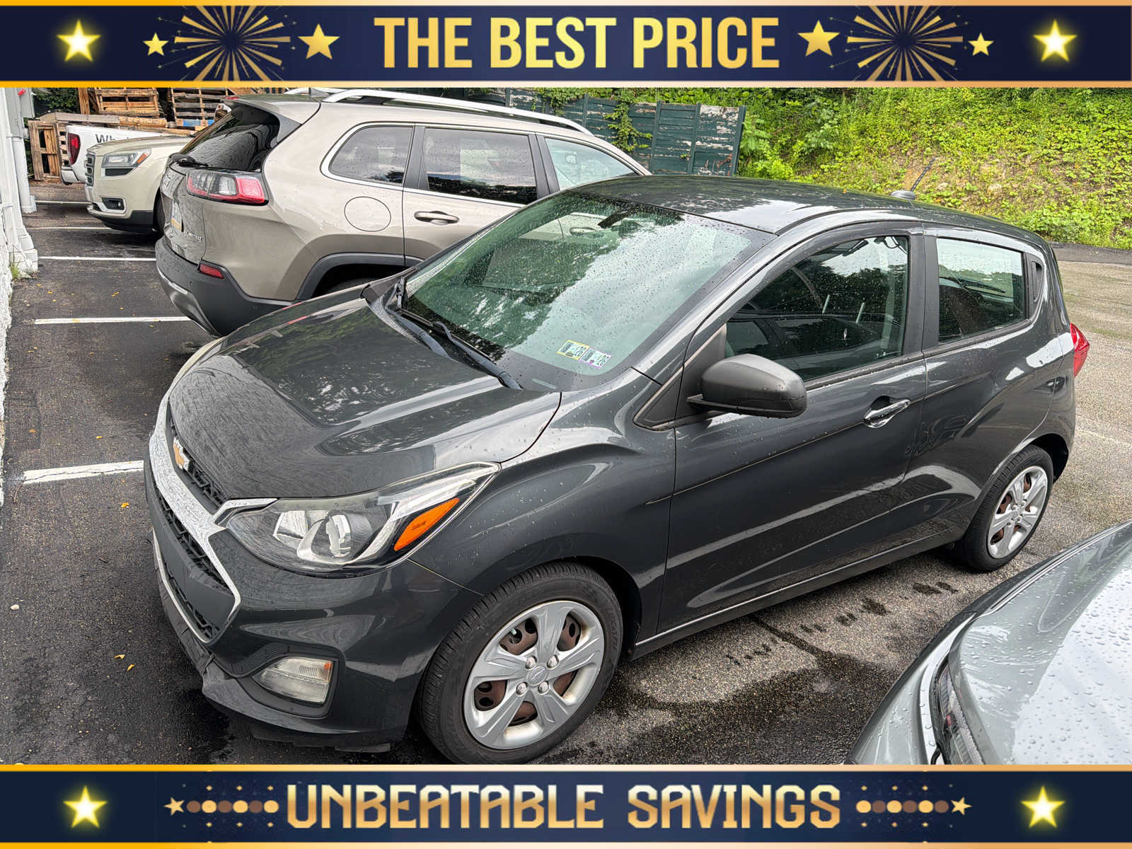 Nightfall Gray 2020 Chevrolet Spark Hatchback Front-Wheel Drive Continuously Variable Transmission