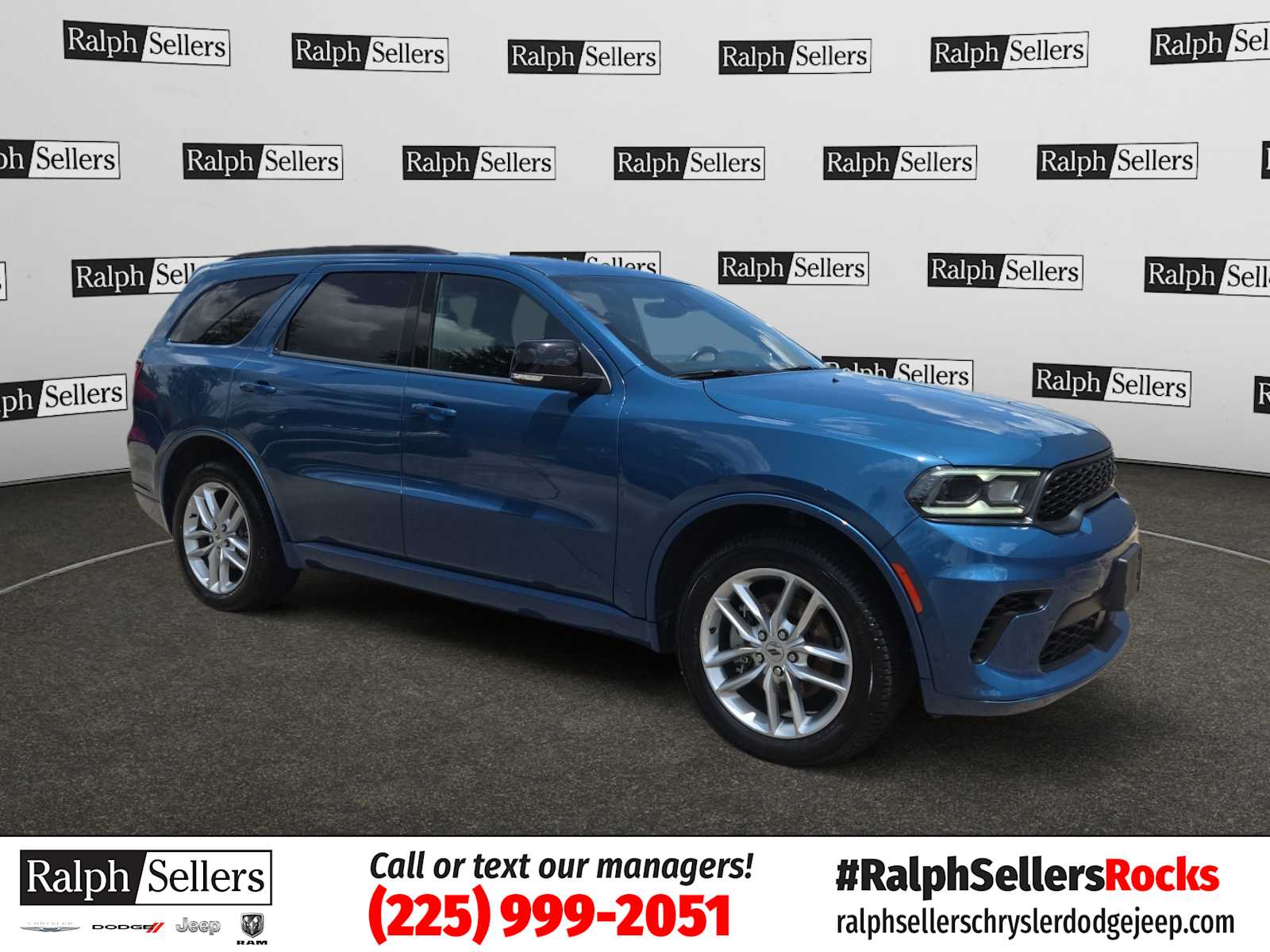 Blue (Frostbite Pearlcoat) 2024 Dodge Durango SUV / Crossover All-Wheel Drive 8-Speed Automatic