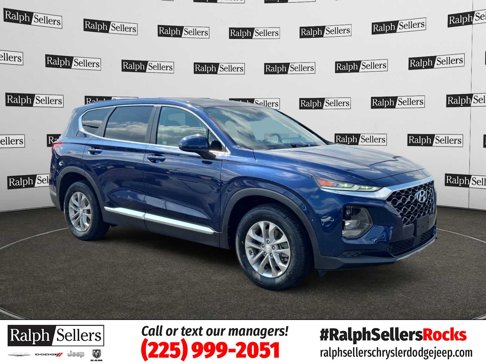 Blue (Stormy Sea) 2019 Hyundai Santa Fe 2.4L SE FWD SUV / Crossover Front-Wheel Drive 8-Speed Automatic