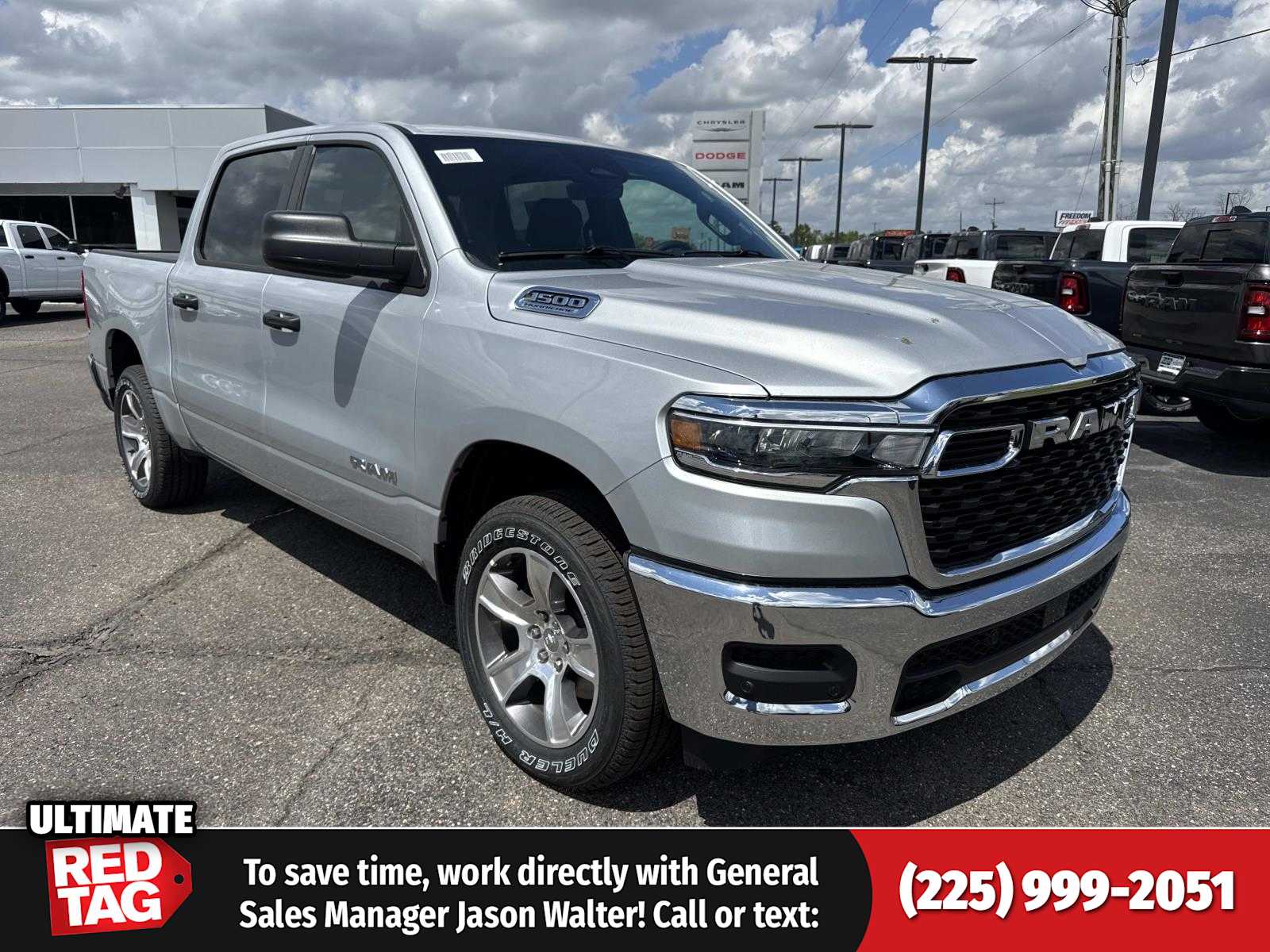 Silver Zynith 2026 RAM 1500 Tradesman Crew Cab 4WD Pickup Truck Four-Wheel Drive 8-Speed Automatic