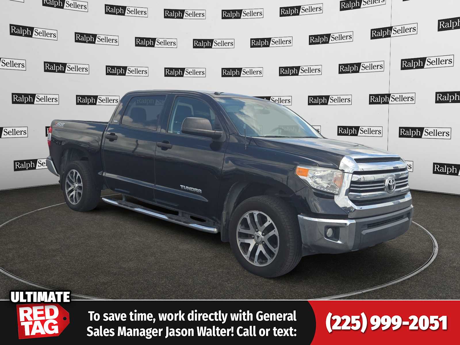 Black 2017 Toyota Tundra SR5 CrewMax 4.6L Pickup Truck 4X2 6-Speed Automatic