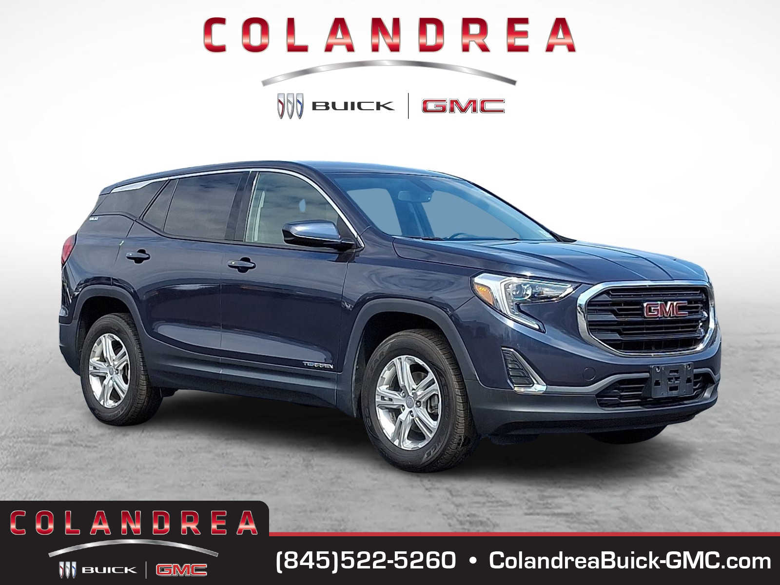 Blue Steel Metallic 2018 GMC Terrain SLE AWD SUV / Crossover Four-Wheel Drive 9-Speed Automatic