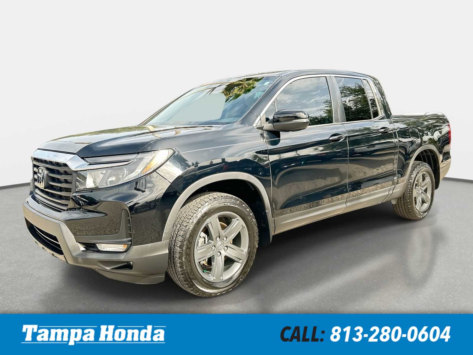 Crystal Black Pearl 2023 Honda Ridgeline Pickup Truck All-Wheel Drive 9-Speed Automatic