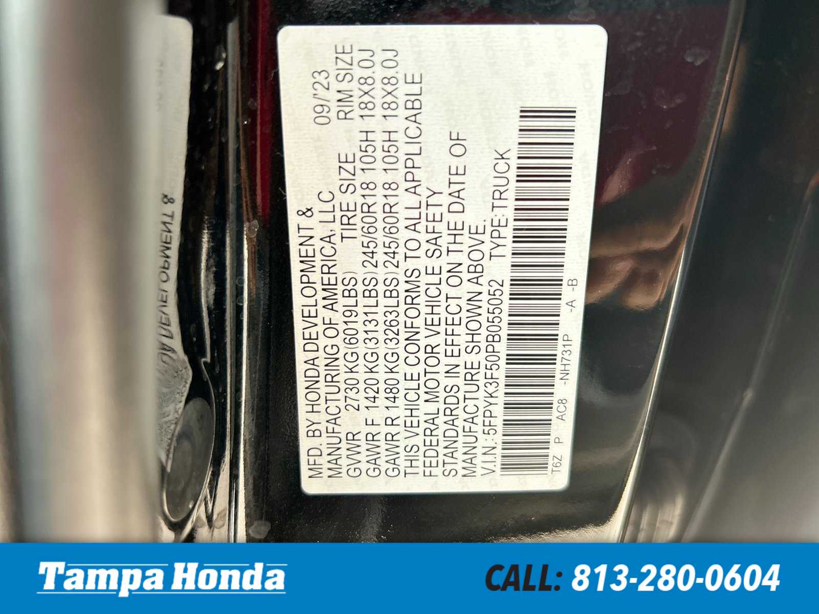 2023 Honda Ridgeline RTL