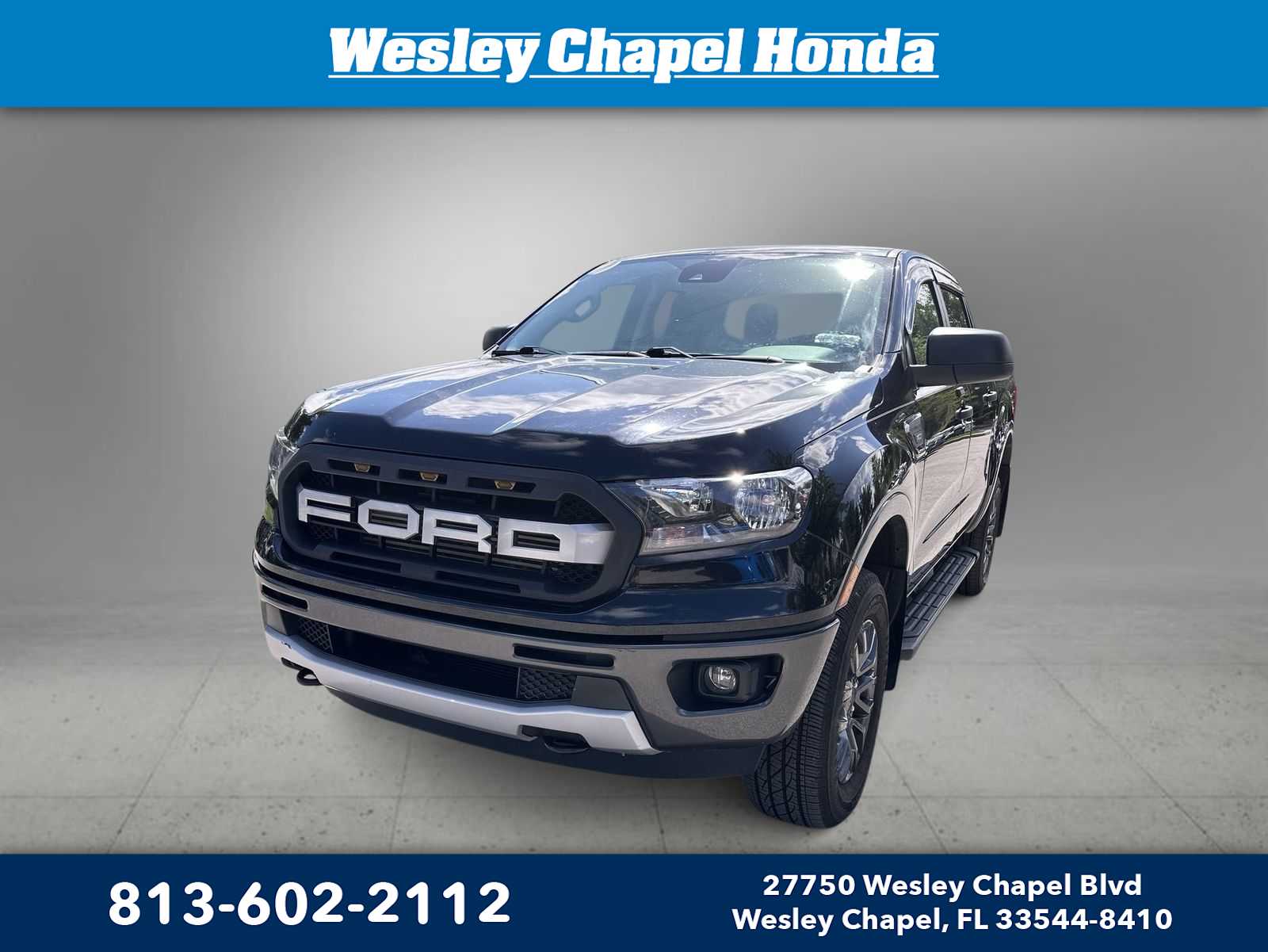 Shadow Black 2020 Ford Ranger XLT SuperCrew 4WD Pickup Truck Four-Wheel Drive Automatic