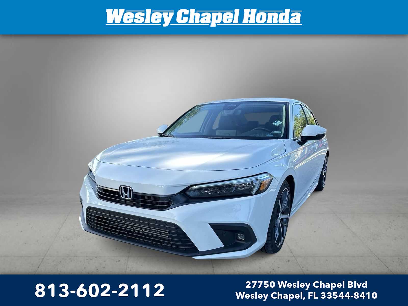 Platinum White Pearl 2024 Honda Civic Touring FWD Sedan Front-Wheel Drive Continuously Variable Transmission