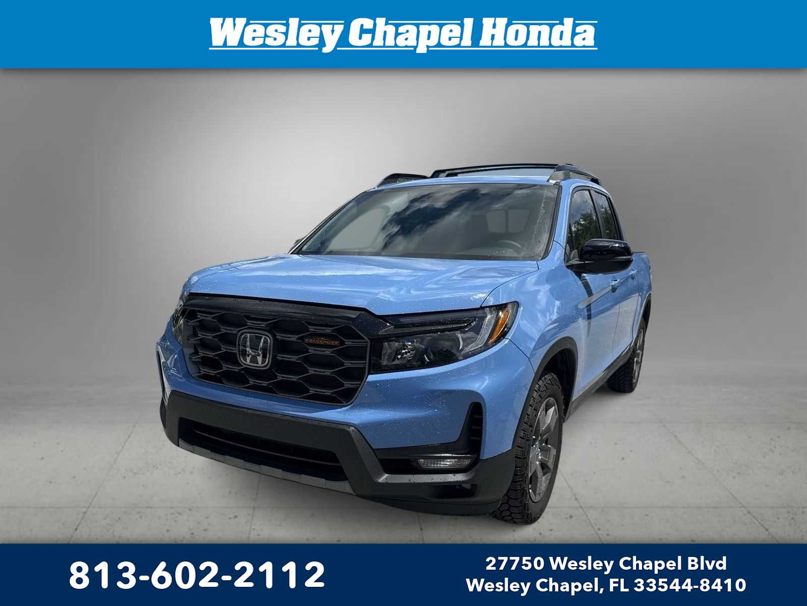 Diffused Sky Pearl 2024 Honda Ridgeline TrailSport AWD Pickup Truck All-Wheel Drive 9-Speed Automatic