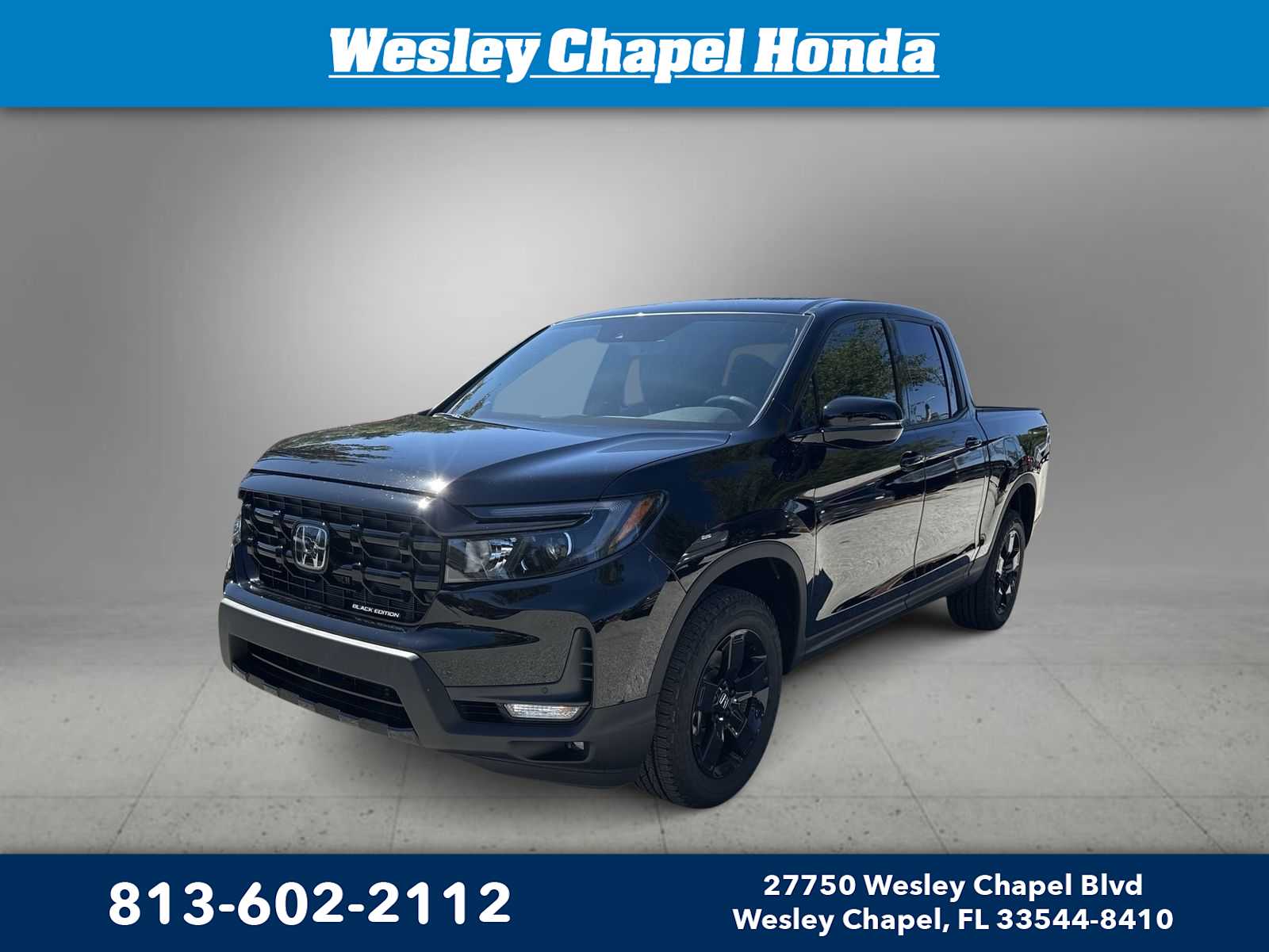 Crystal Black Pearl 2026 Honda Ridgeline Pickup Truck All-Wheel Drive Automatic
