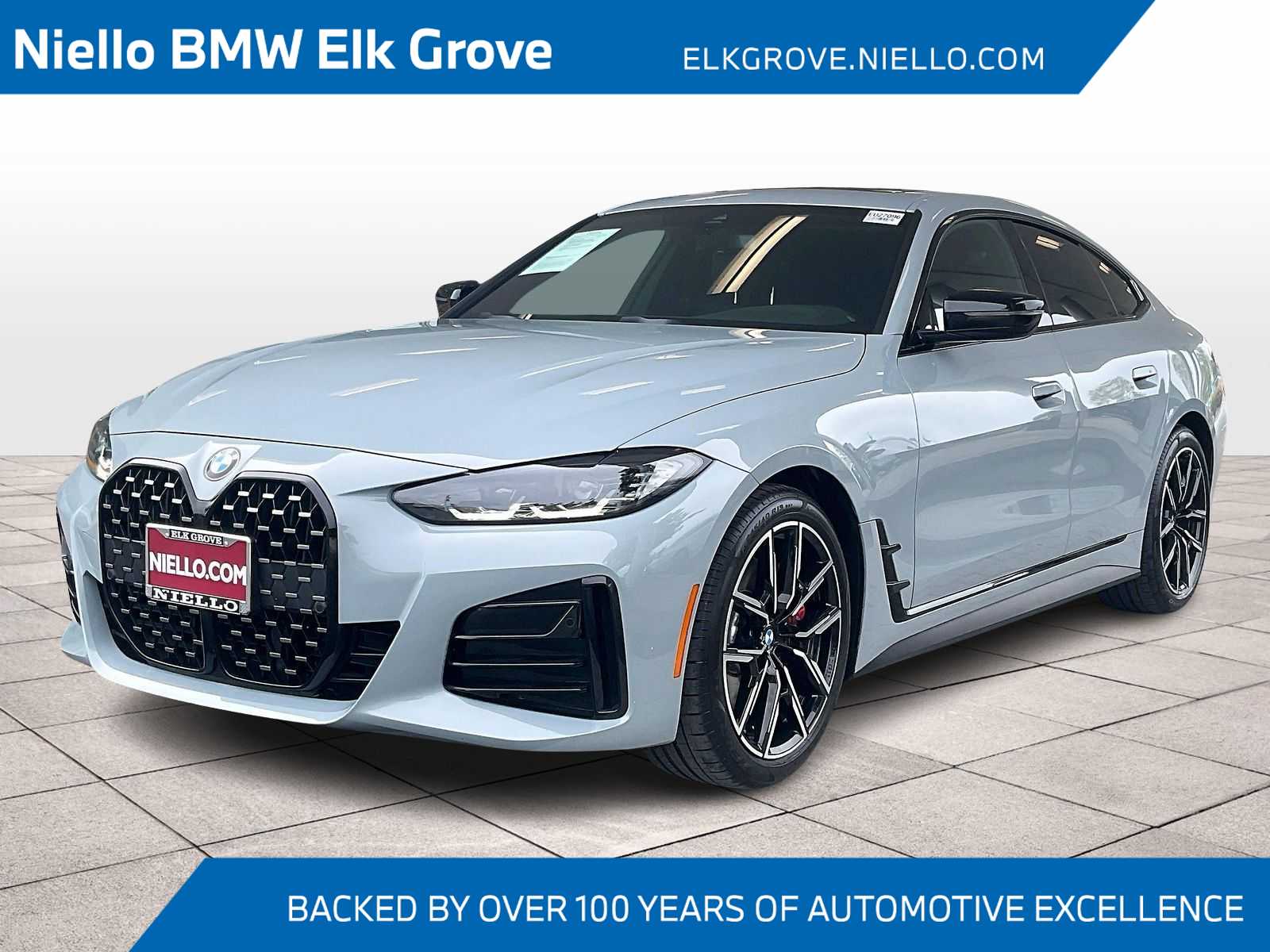 Gray (Brooklyn Grey Metallic) 2023 BMW 4 Series 430i Gran Coupe RWD Coupe Rear-Wheel Drive 8-Speed Automatic