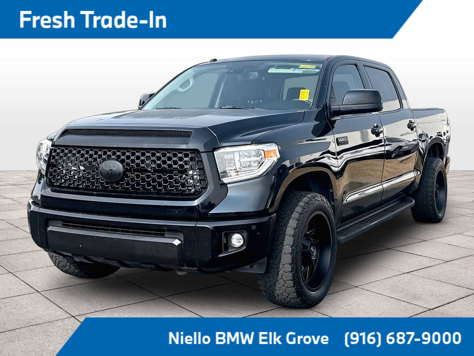 Midnight Black Metallic 2019 Toyota Tundra Pickup Truck Four-Wheel Drive 6-Speed Automatic