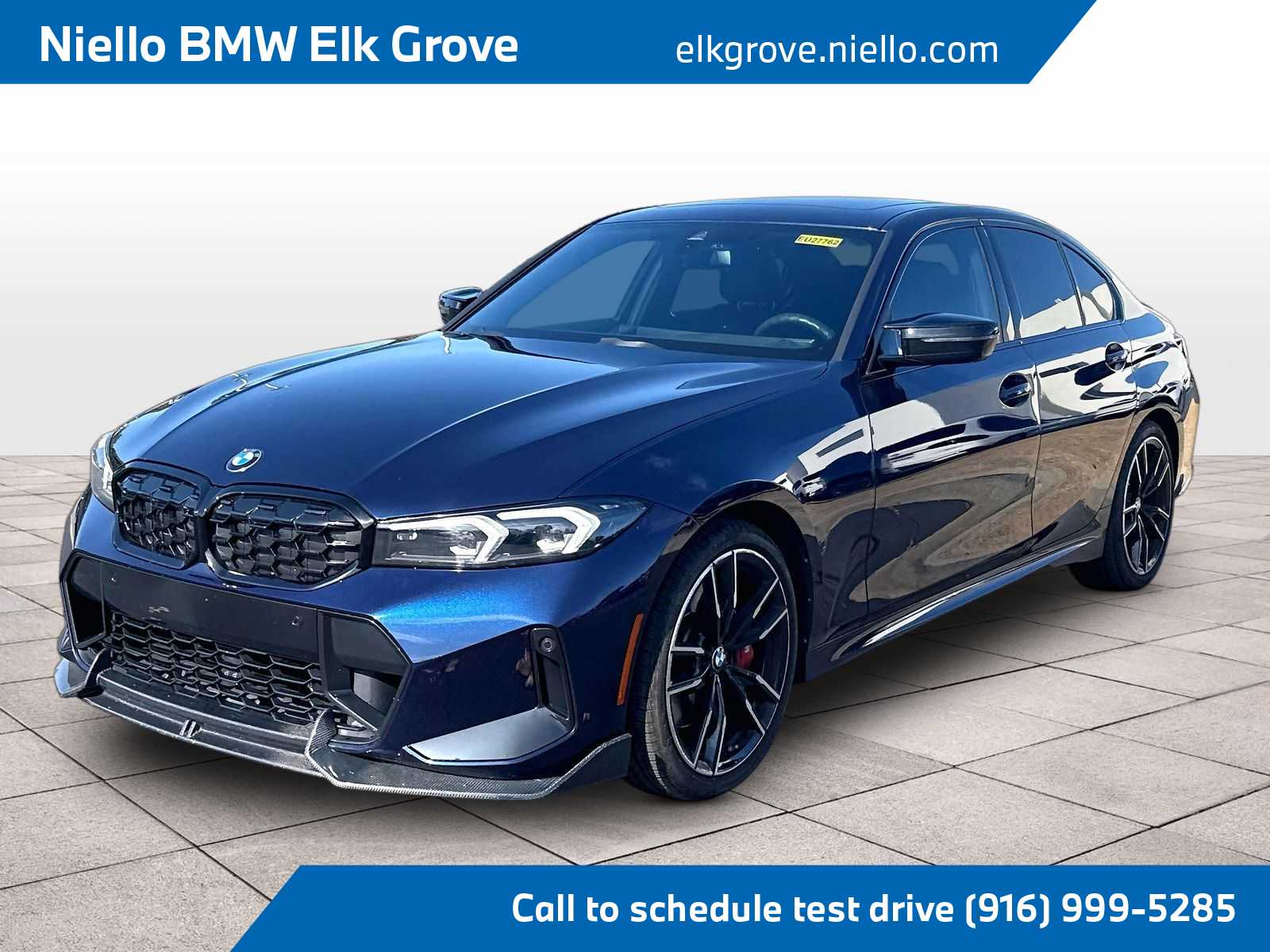 Tanzanite Blue II Metallic 2024 BMW 3 Series Sedan All-Wheel Drive 8-Speed Automatic