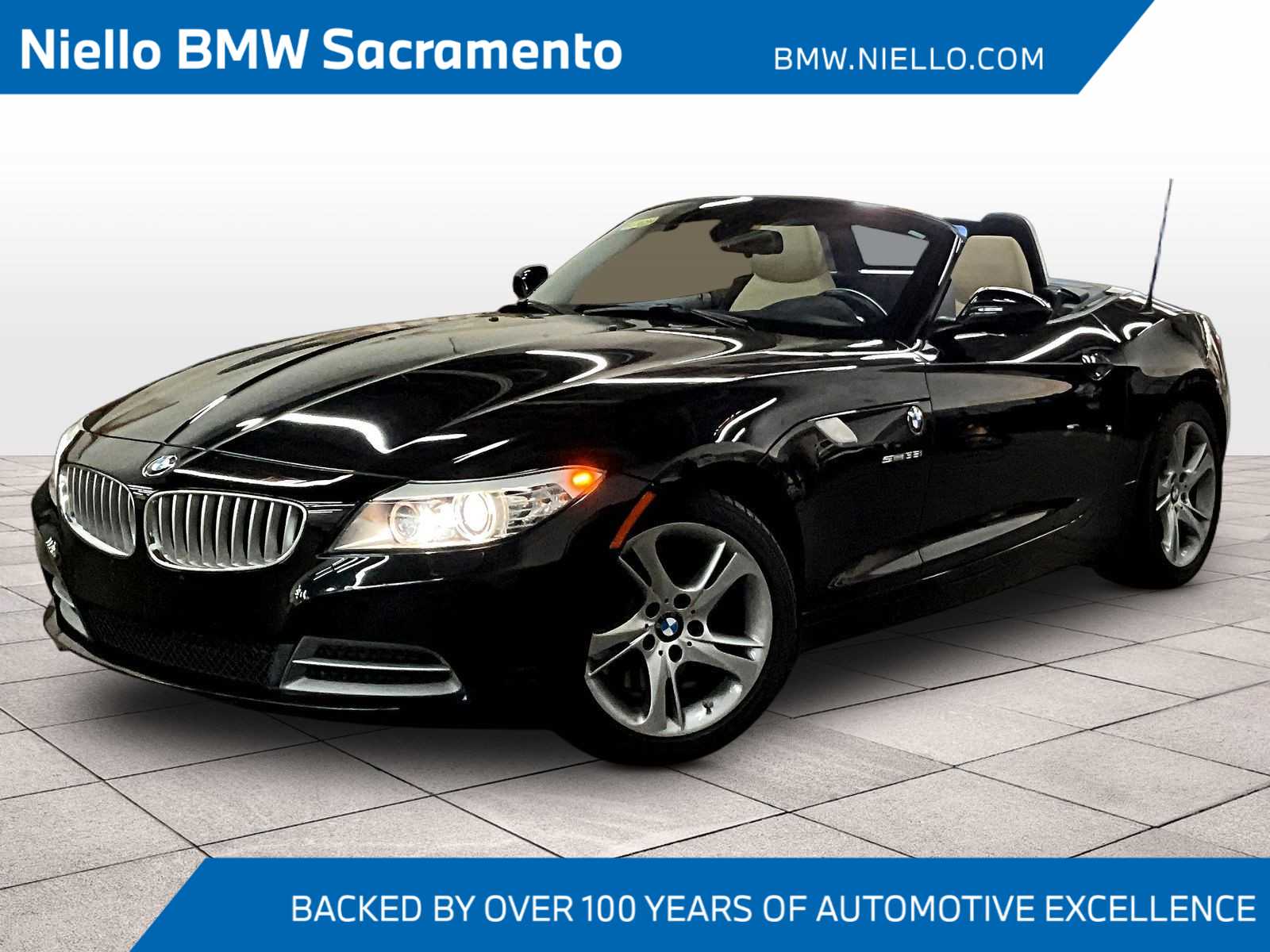 Black Sapphire Metallic 2009 BMW Z4 sDrive35i Roadster RWD Convertible Rear-Wheel Drive Manual