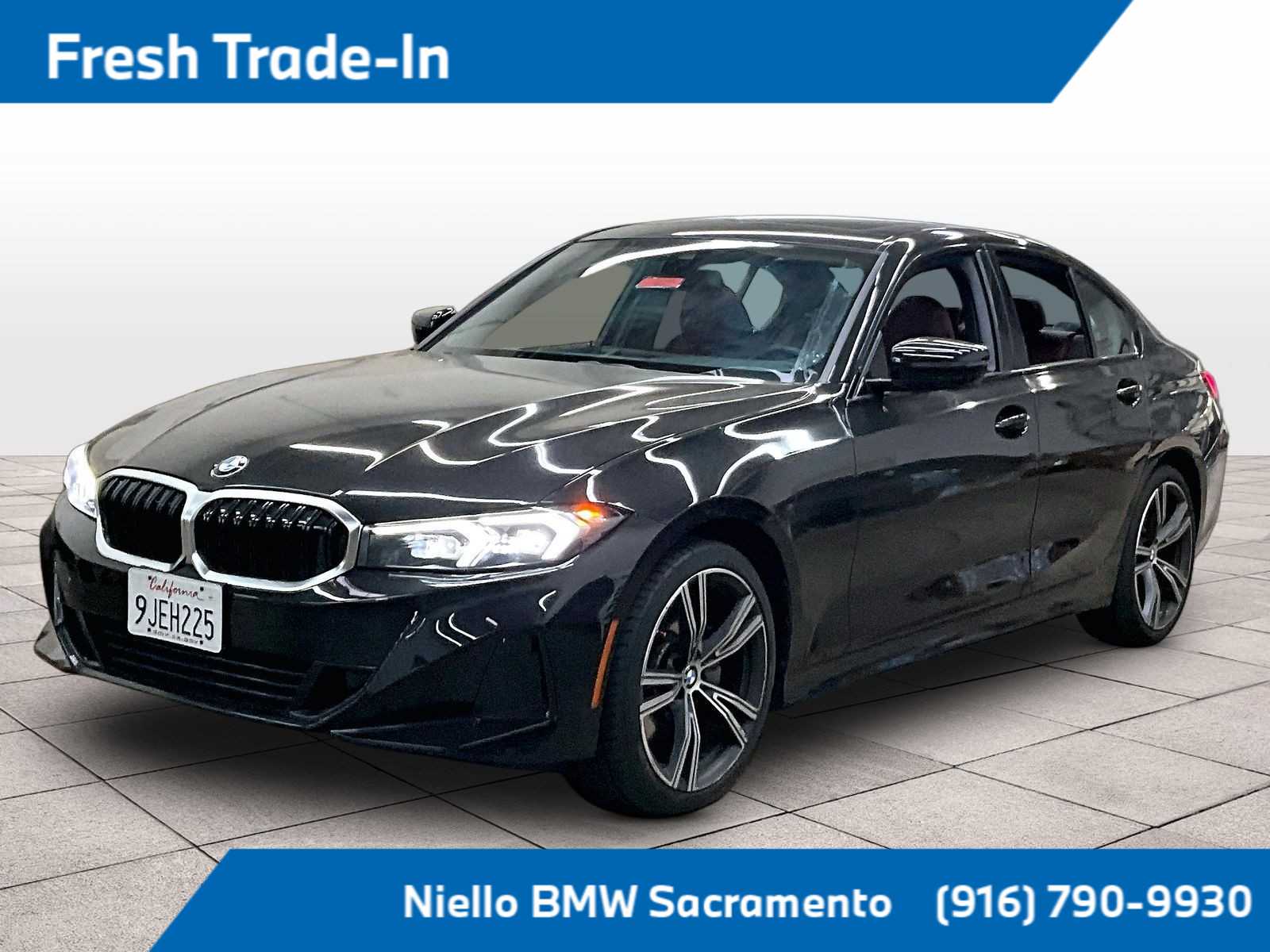 Black Sapphire Metallic 2023 BMW 3 Series Sedan Rear-Wheel Drive 8-Speed Automatic