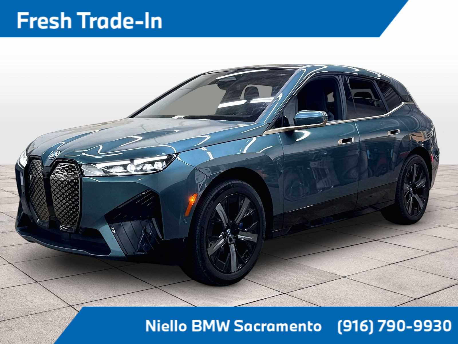 Blue Ridge Mountain Metallic 2024 BMW iX SUV / Crossover All-Wheel Drive 1-Speed Automatic