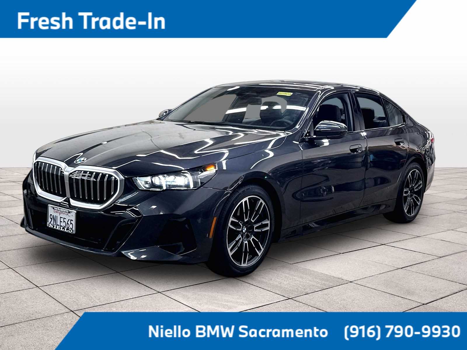 Gray (Dark Graphite Metallic) 2024 BMW 5 Series Sedan All-Wheel Drive 8-Speed Automatic
