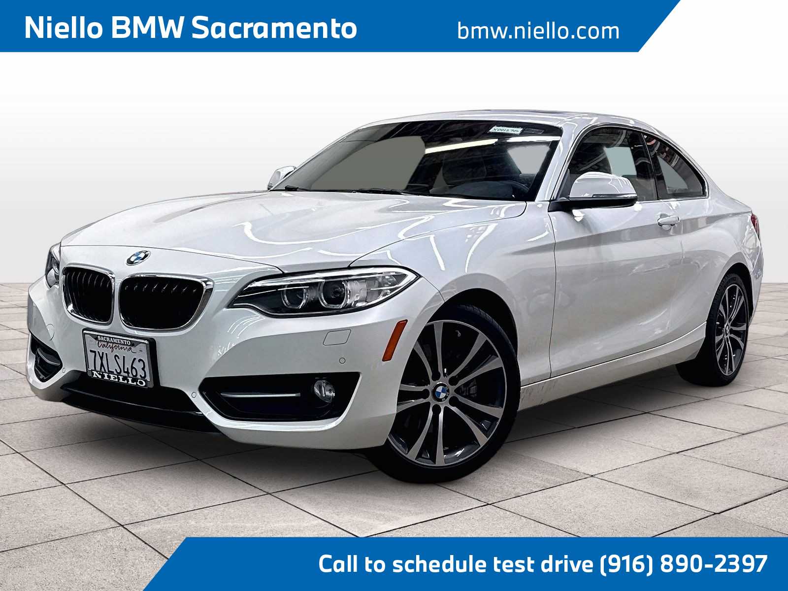 Mineral White Metallic 2017 BMW 2 Series Coupe Rear-Wheel Drive Automatic