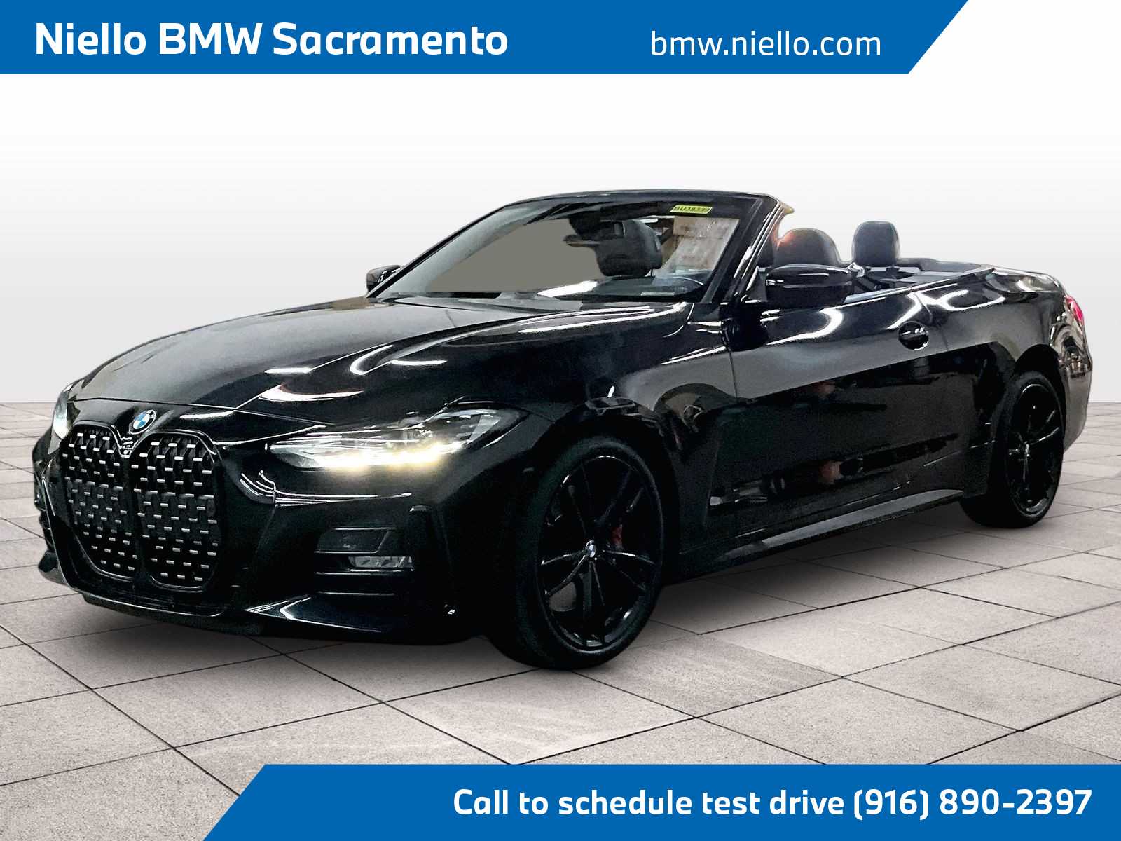 Black Sapphire Metallic 2023 BMW 4 Series 430i Convertible xDrive Convertible All-Wheel Drive 8-Speed Automatic