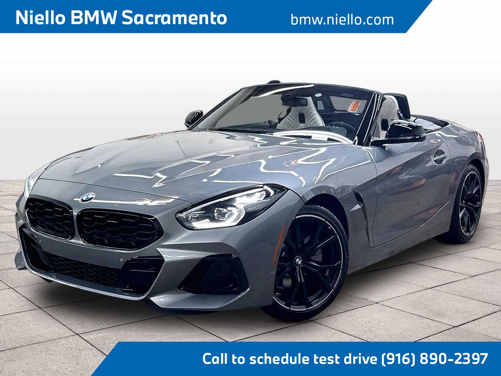 Gray (Skyscraper Grey Metallic) 2026 BMW Z4 sDrive30i RWD Convertible Rear-Wheel Drive 8-Speed Automatic