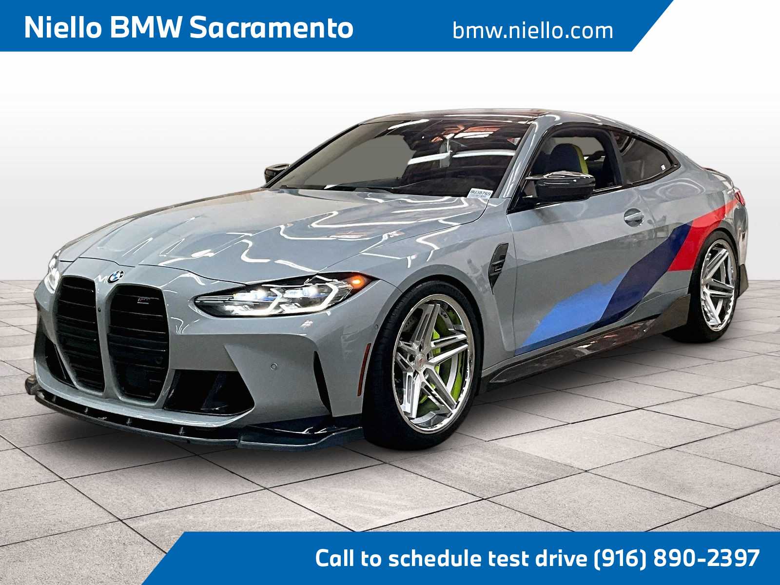 Gray (Brooklyn Grey met) 2021 BMW M4 Coupe Rear-Wheel Drive 8-Speed Automatic