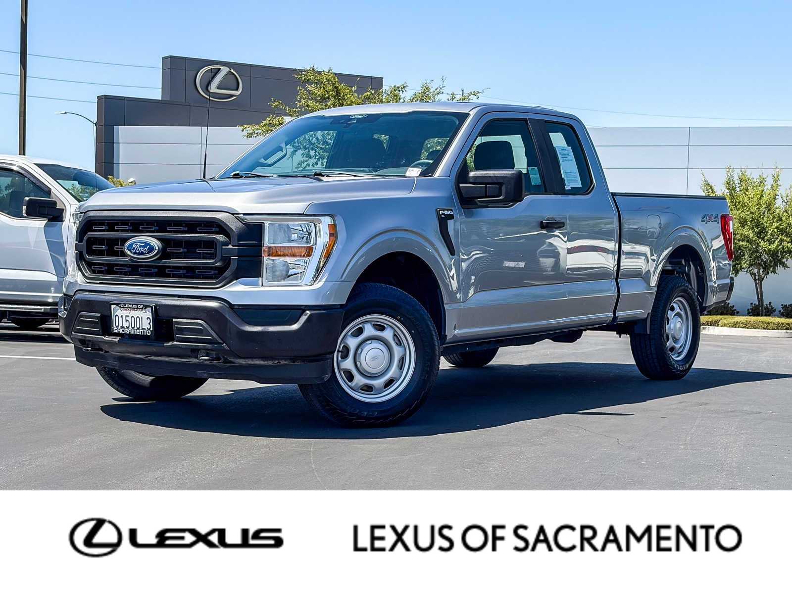 Iconic Silver Metallic 2022 Ford F-150 Pickup Truck Four-Wheel Drive Automatic