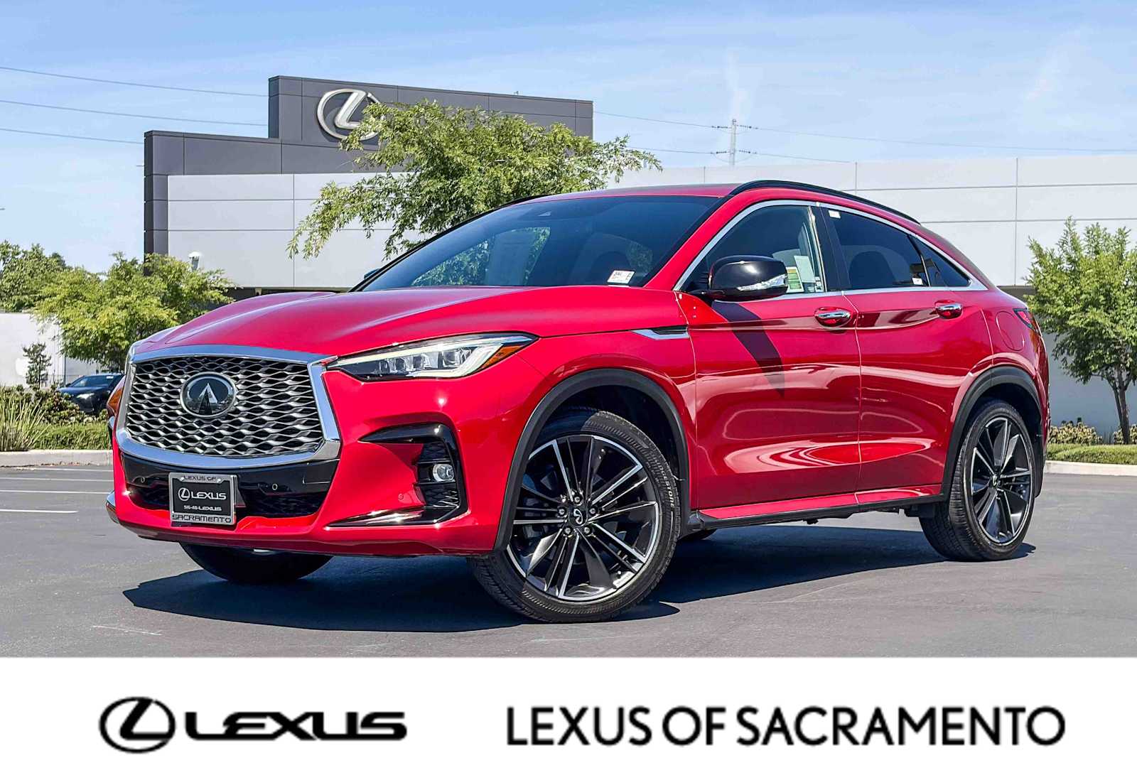 Dynamic Sunstone Red 2022 INFINITI QX55 Sensory AWD SUV / Crossover All-Wheel Drive Continuously Variable Transmission