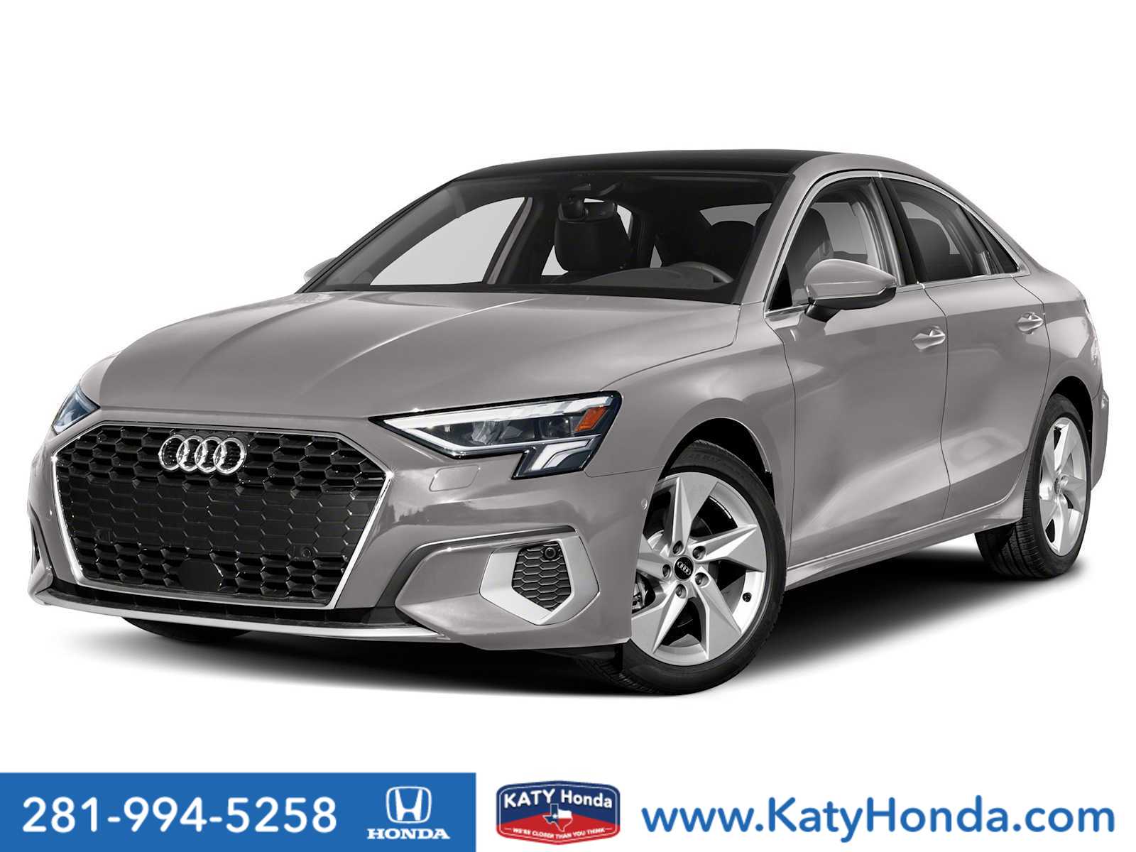 Silver 2024 Audi A3 Sedan All-Wheel Drive 7-Speed Automatic