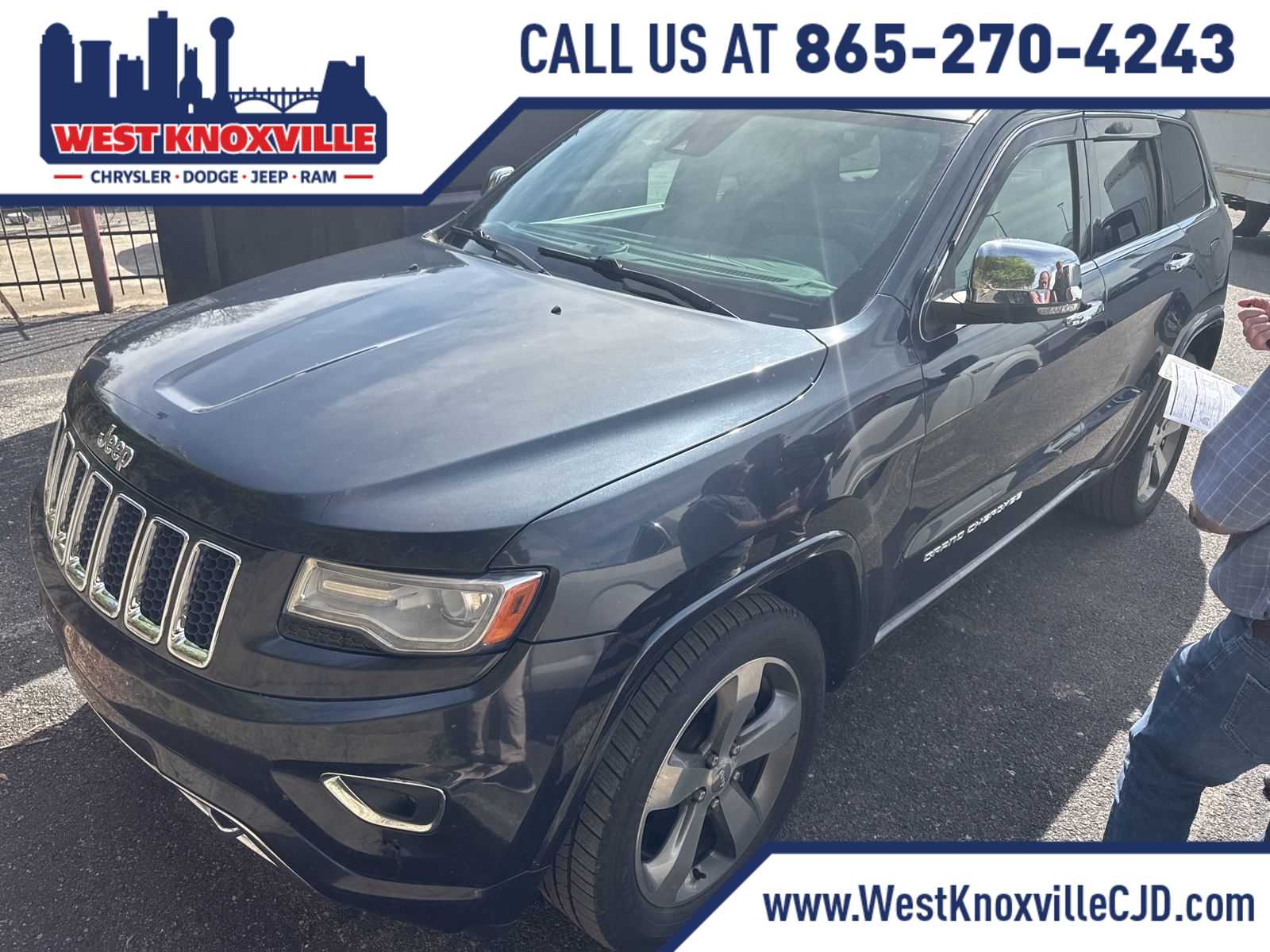 Gray 2014 Jeep Grand Cherokee Overland 4WD SUV / Crossover Four-Wheel Drive 8-Speed Automatic