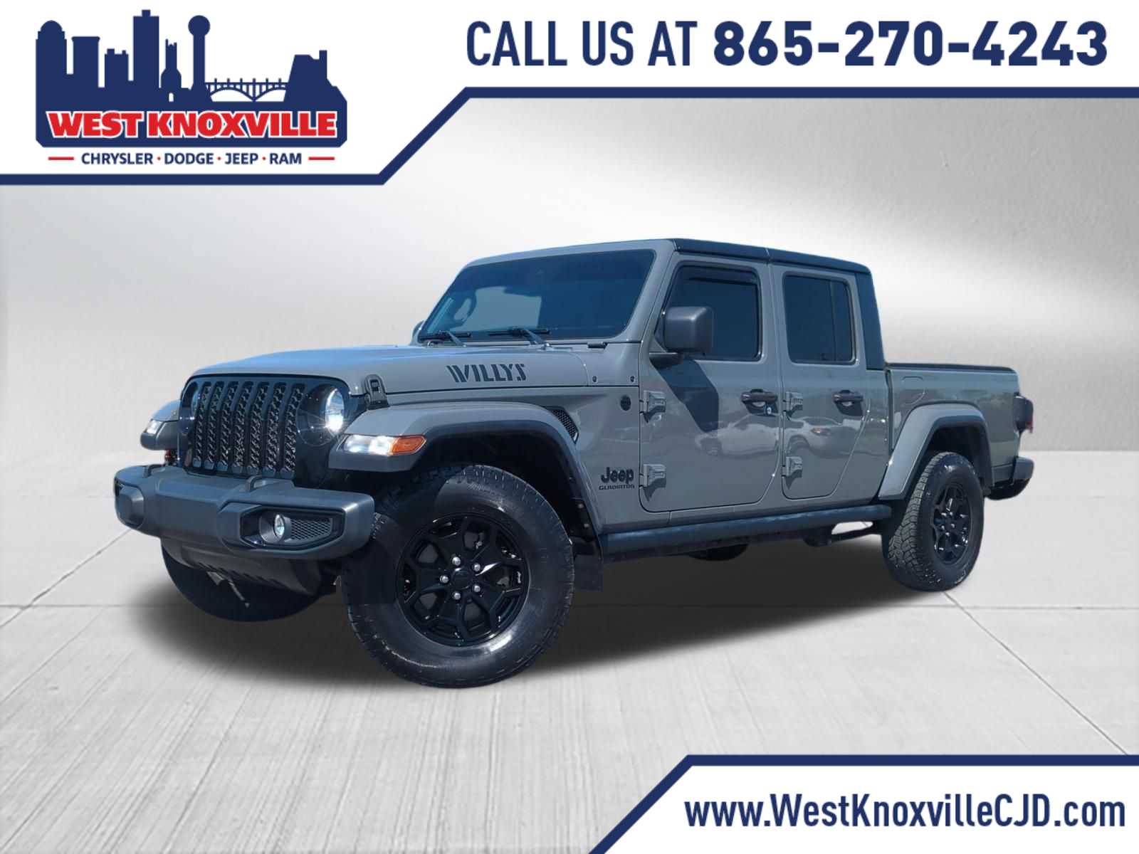 Sting-Gray Clearcoat 2021 Jeep Gladiator Pickup Truck Four-Wheel Drive 8-Speed Automatic