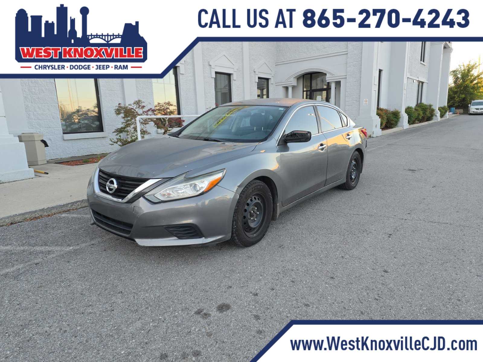 Gray (Gun Metallic) 2017 Nissan Altima Sedan Front-Wheel Drive Continuously Variable Transmission