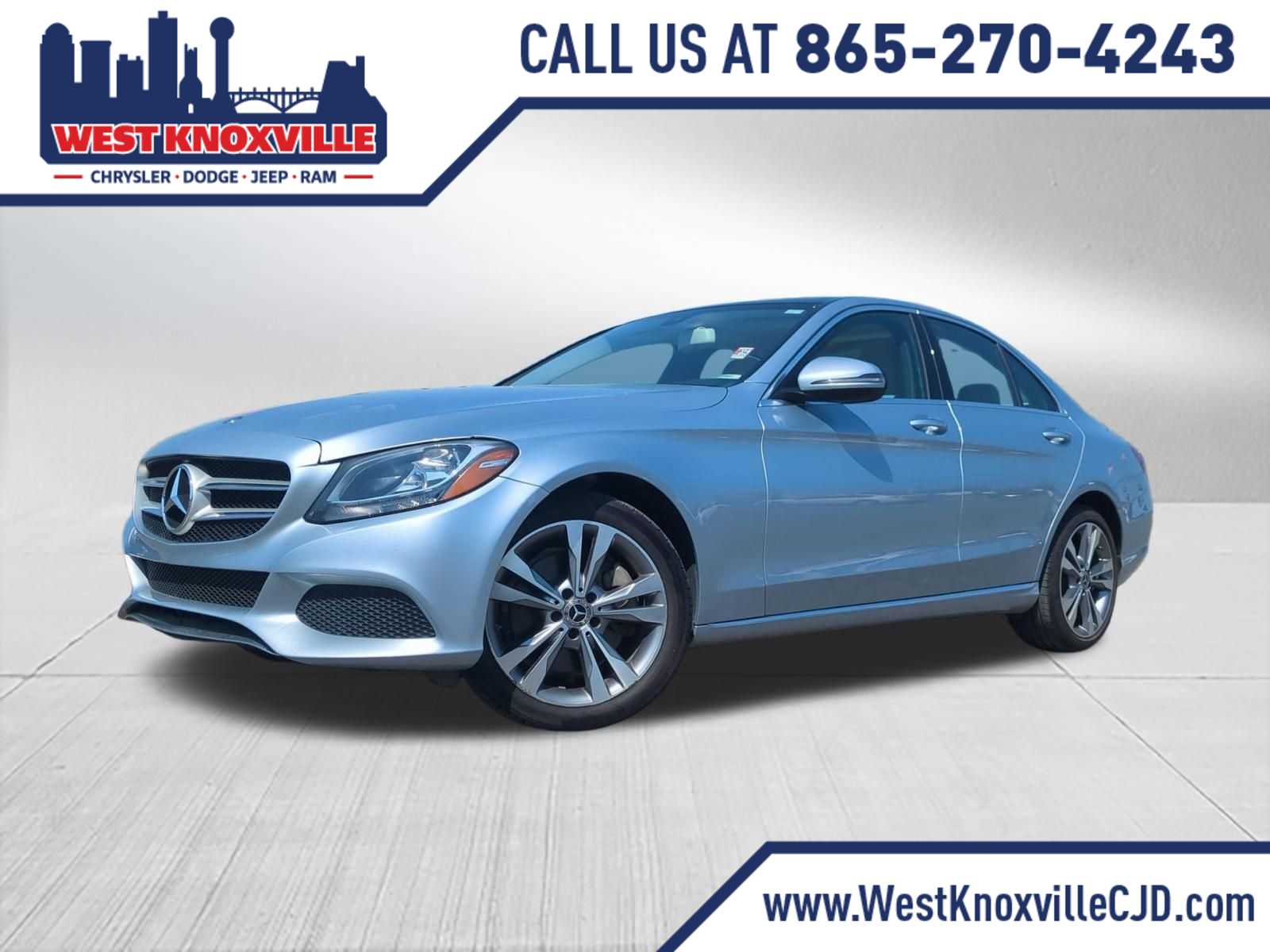 Diamond Silver Metallic 2017 Mercedes-Benz C-Class C 300 4MATIC Sedan All-Wheel Drive 7-Speed Automatic