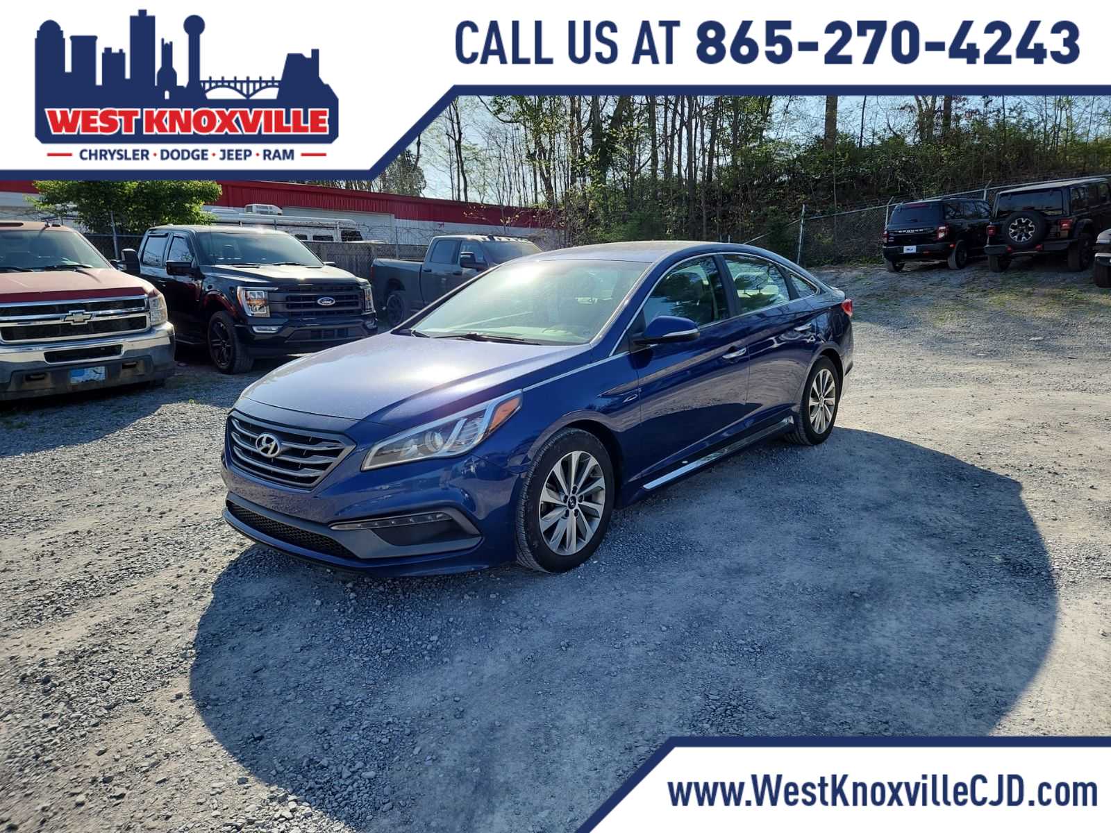 Lakeside Blue 2015 Hyundai Sonata Sport FWD Sedan Front-Wheel Drive 6-Speed Automatic