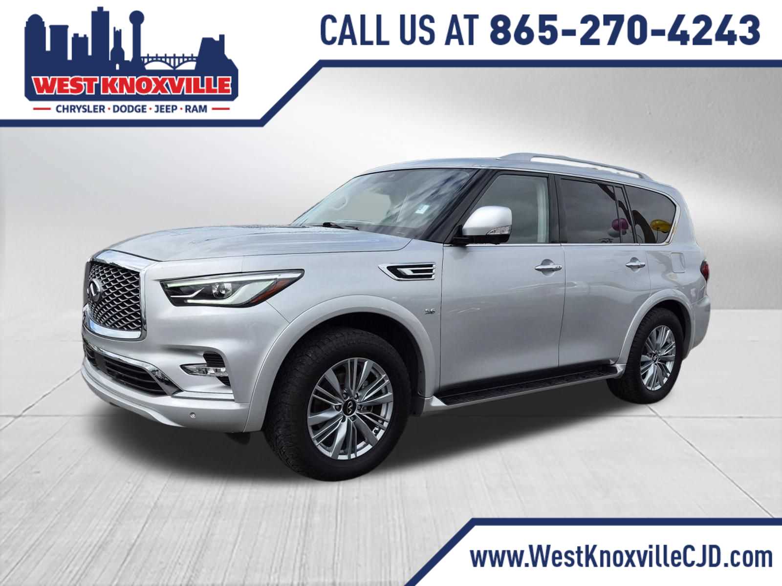Gray (Liquid Platinum) 2019 INFINITI QX80 SUV / Crossover Rear-Wheel Drive 7-Speed Automatic