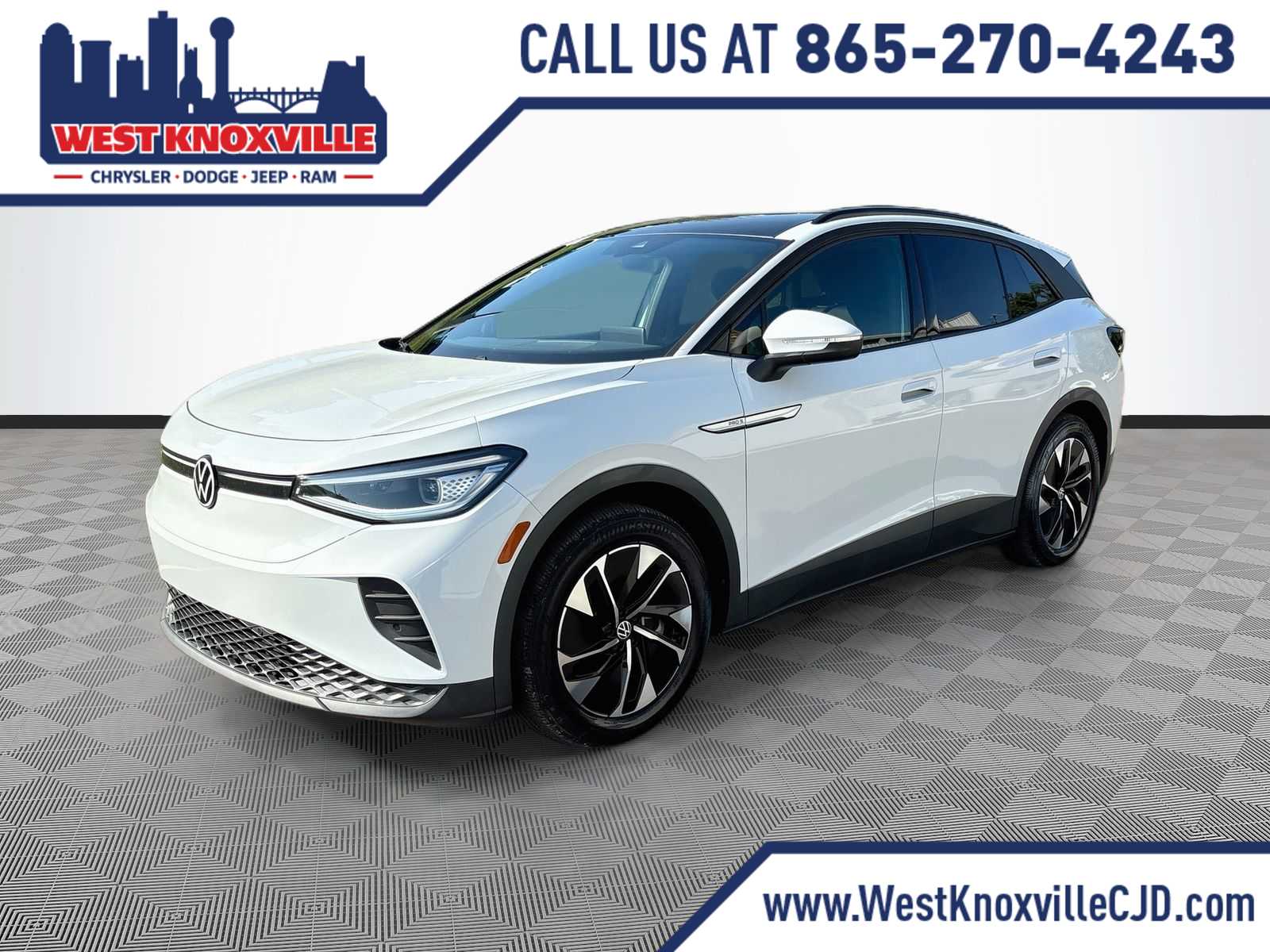 Glacier White Metallic 2021 Volkswagen ID.4 SUV / Crossover Rear-Wheel Drive 1-Speed Automatic