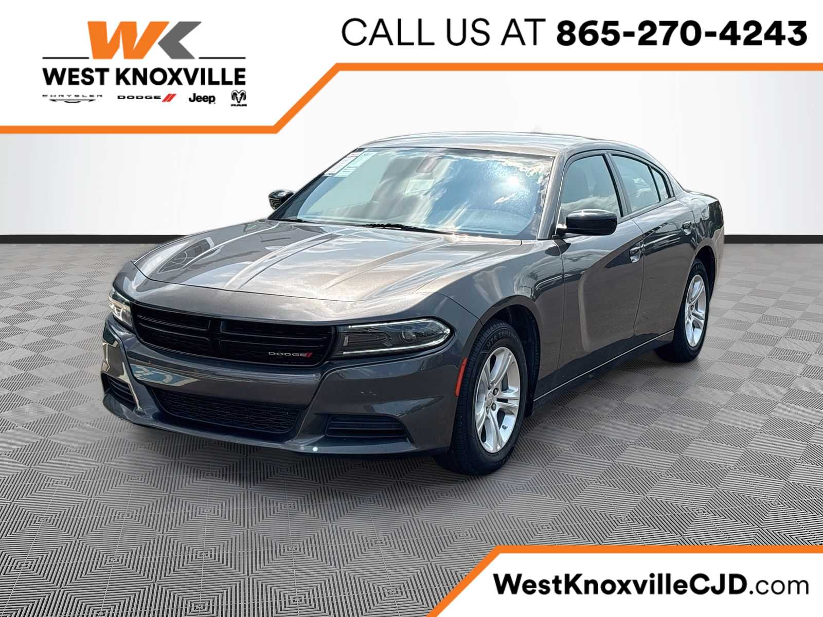 Gray (Granite Pearlcoat) 2023 Dodge Charger Sedan Rear-Wheel Drive 8-Speed Automatic