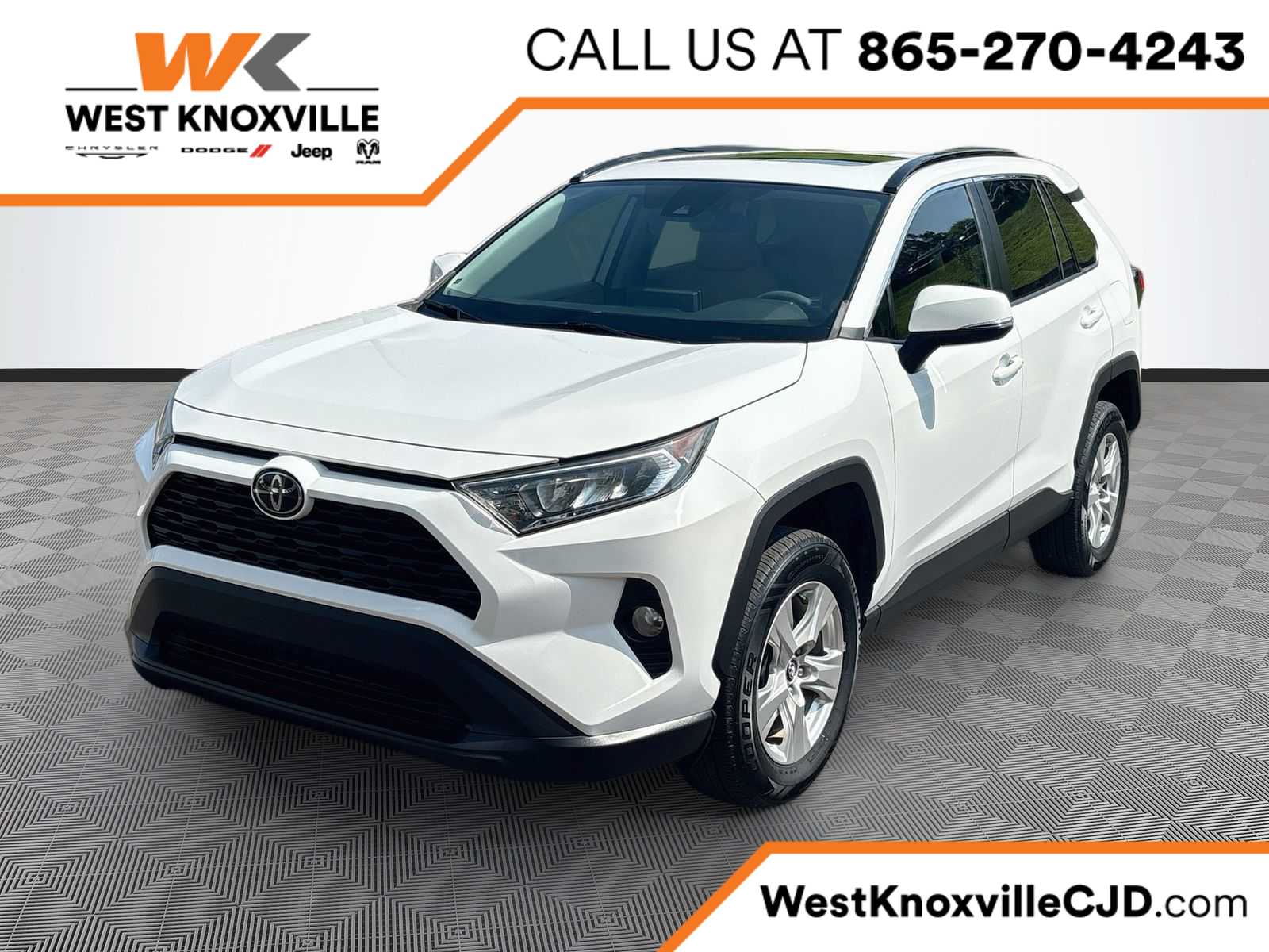 Super White 2021 Toyota RAV4 SUV / Crossover Front-Wheel Drive 8-Speed Automatic