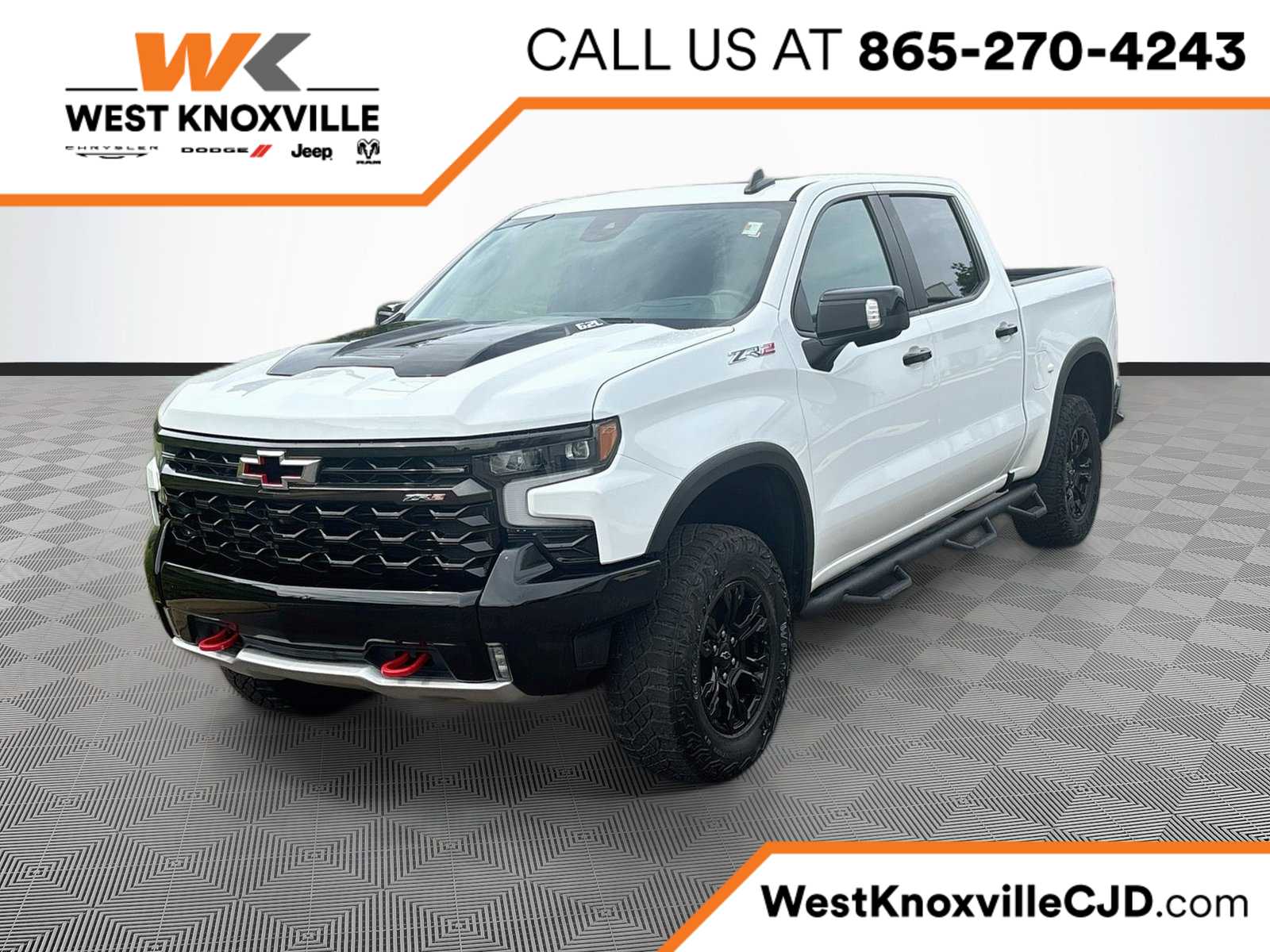 Summit White 2023 Chevrolet Silverado 1500 Pickup Truck Four-Wheel Drive Automatic