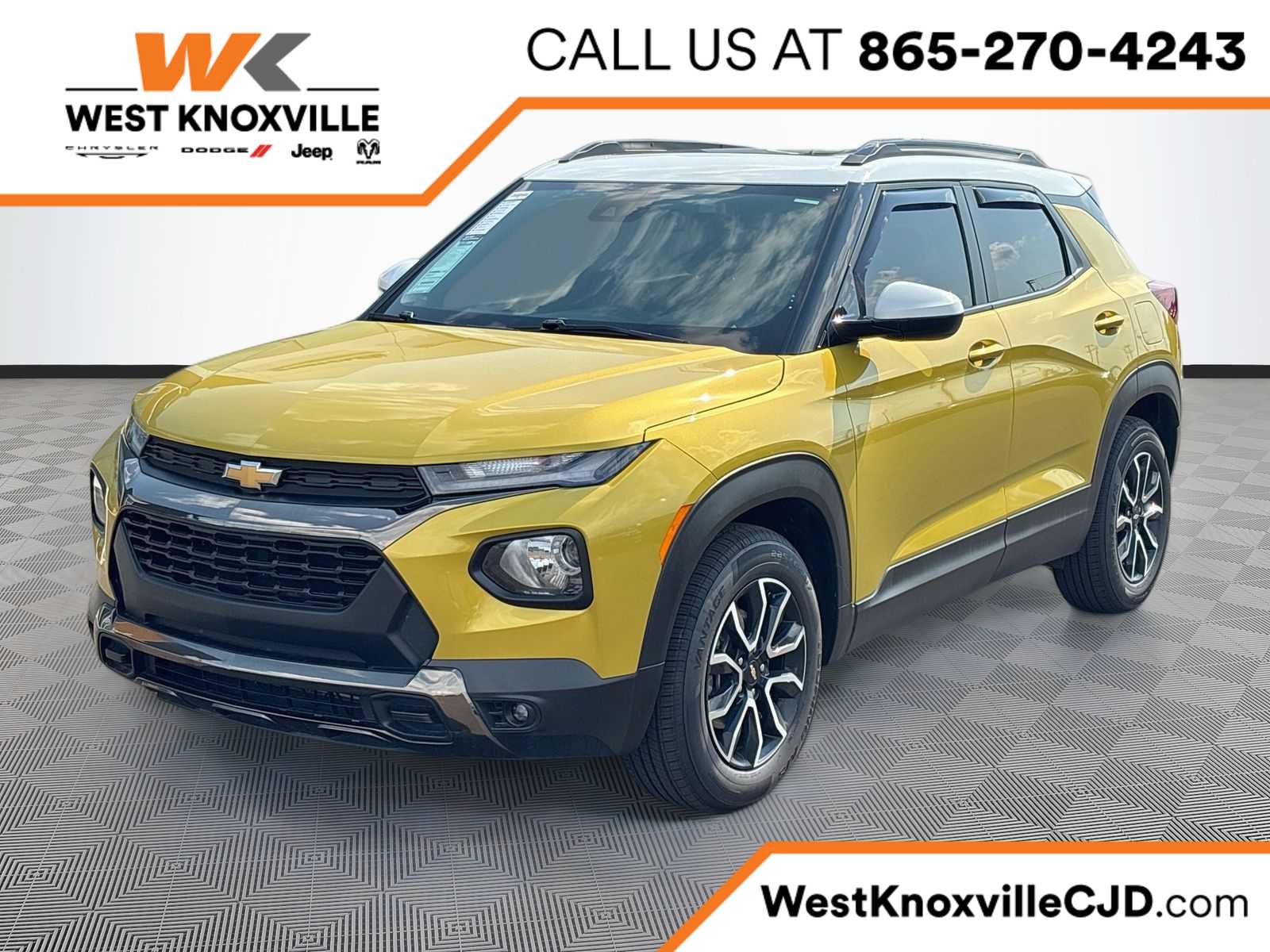 Nitro Yellow Metallic 2023 Chevrolet Trailblazer SUV / Crossover Four-Wheel Drive 9-Speed Automatic
