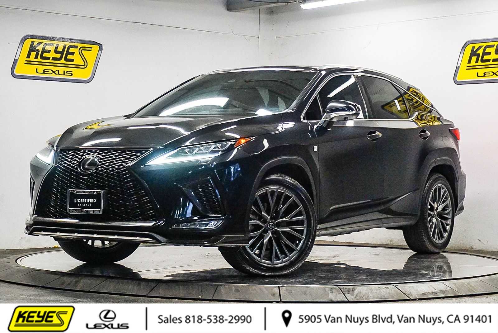 Black (Caviar) 2021 Lexus RX 350 F Sport Handling AWD SUV / Crossover All-Wheel Drive 8-Speed Automatic