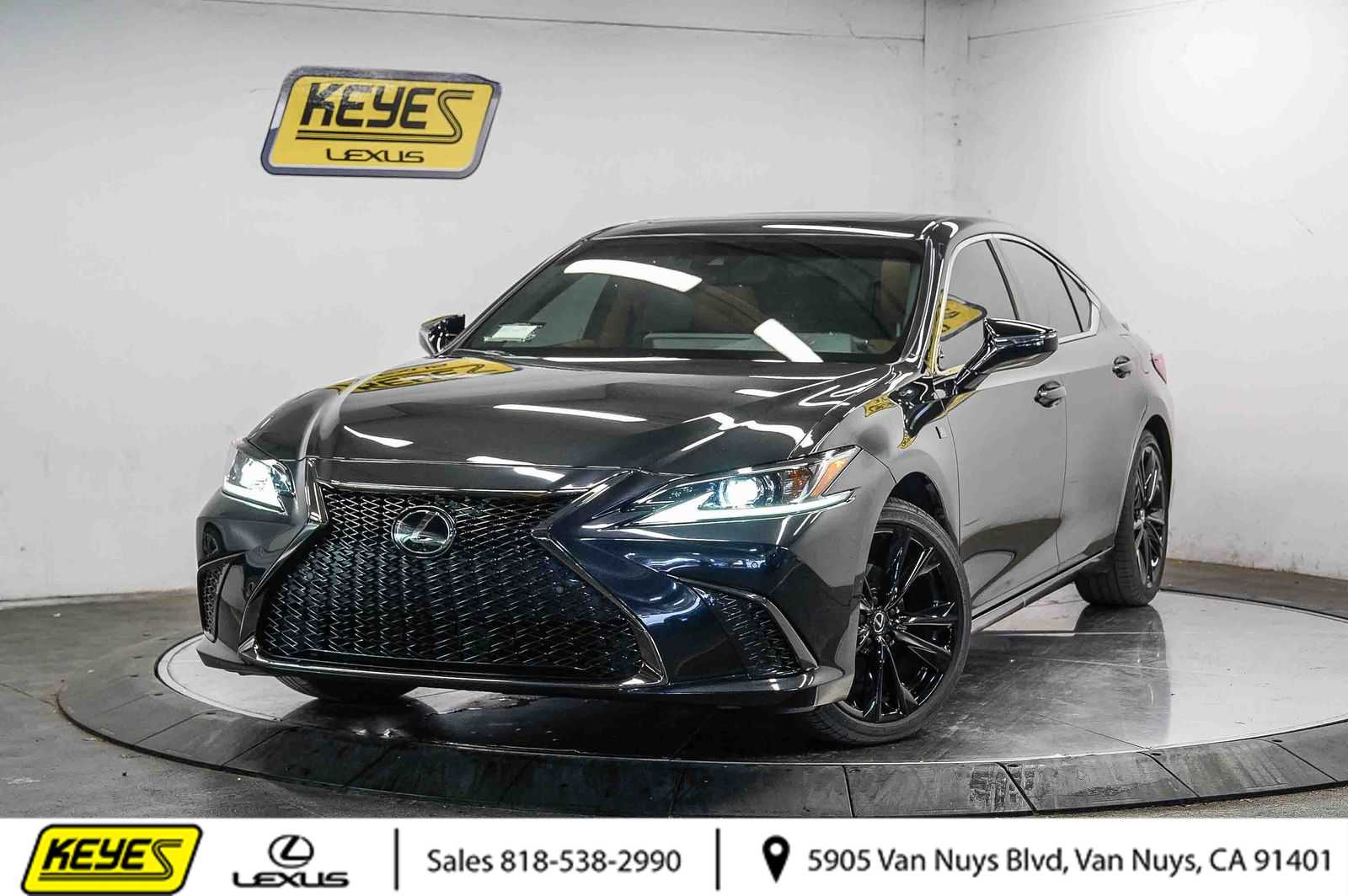 Black (Caviar) 2025 Lexus ES Hybrid 300h F SPORT Design FWD Sedan Front-Wheel Drive Continuously Variable Transmission
