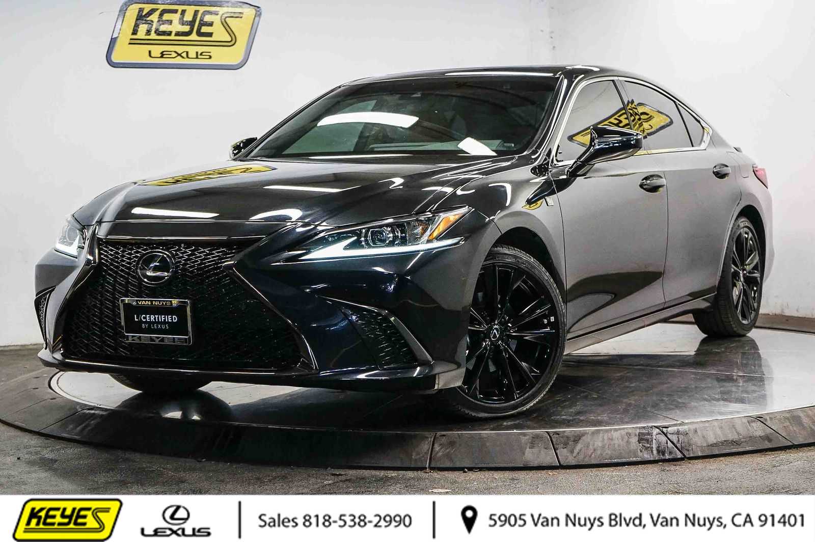 Black (Caviar) 2025 Lexus ES Hybrid 300h F SPORT Design FWD Sedan Front-Wheel Drive Continuously Variable Transmission