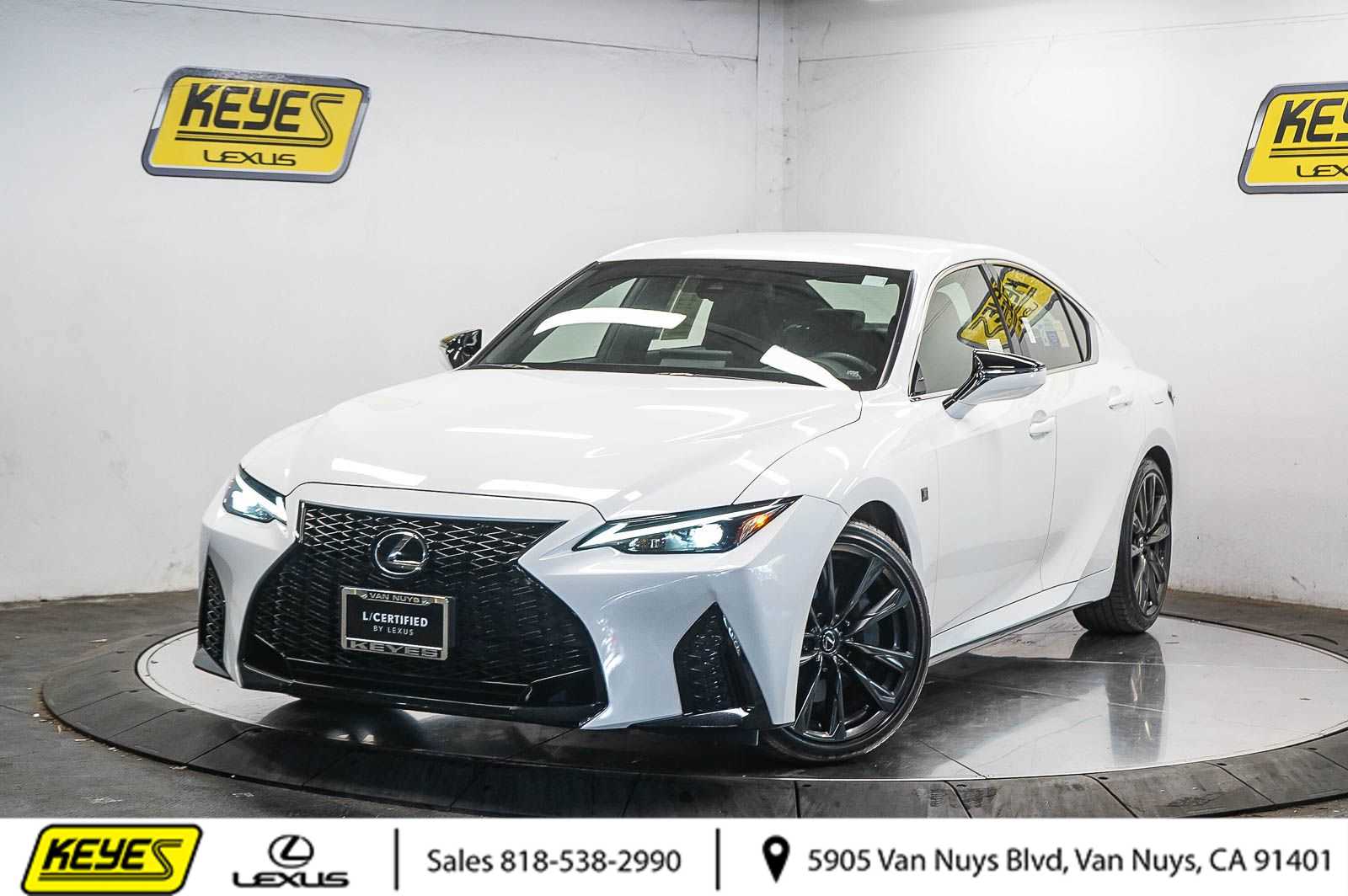 Ultra White 2025 Lexus IS 300 F Sport Design RWD Sedan Rear-Wheel Drive 8-Speed Automatic