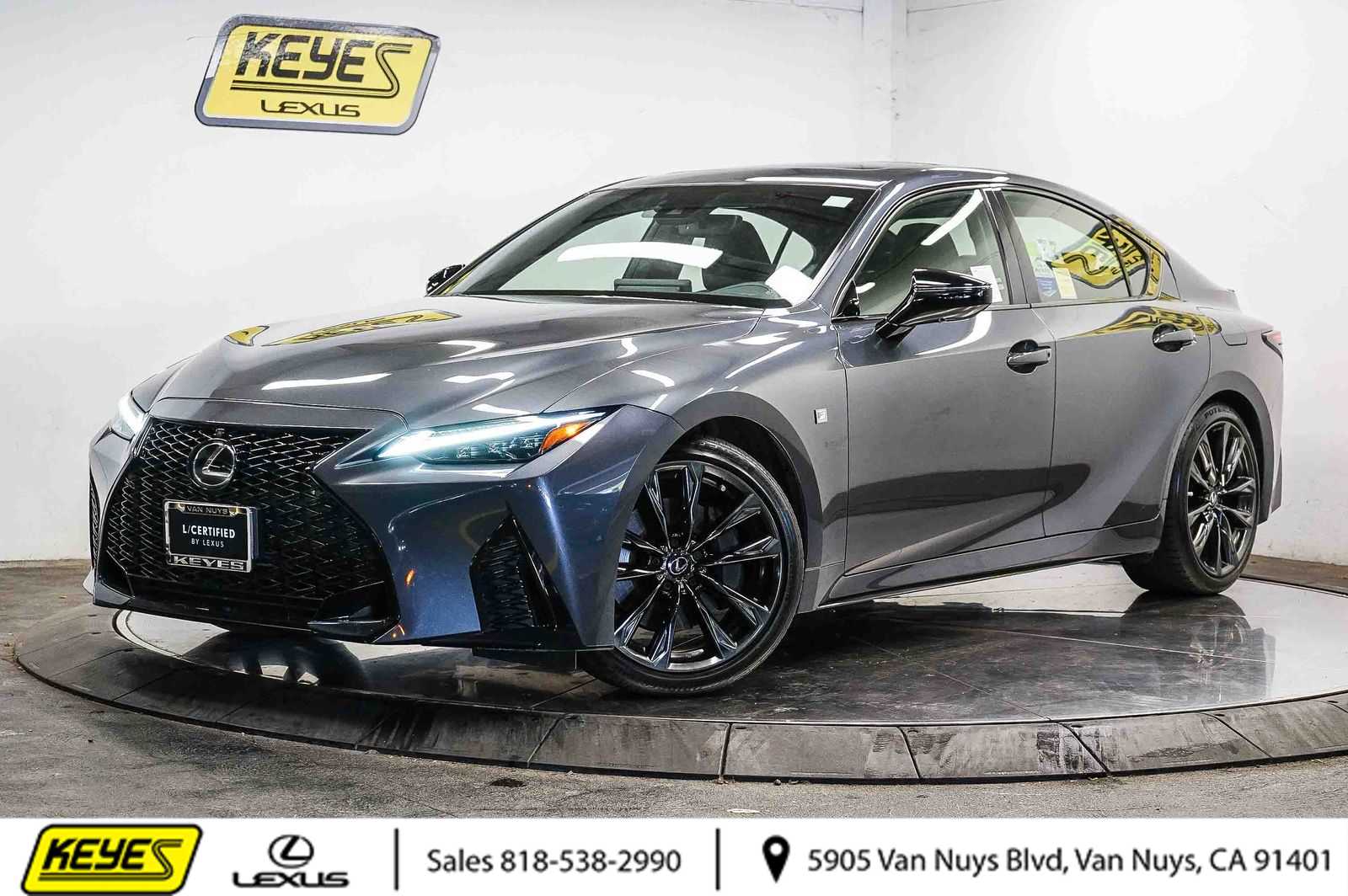 Cloudburst Gray 2025 Lexus IS 350 F Sport RWD Sedan Rear-Wheel Drive 8-Speed Automatic
