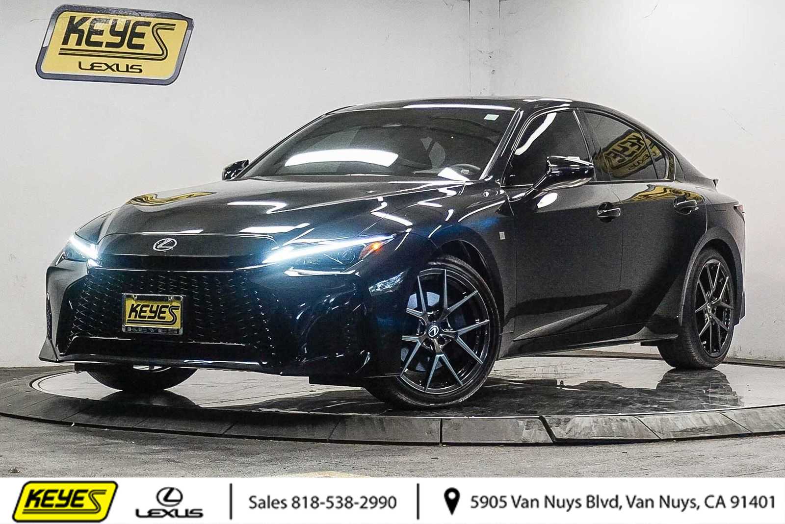 Black (Caviar) 2026 Lexus IS 350 F Sport Design RWD Sedan Rear-Wheel Drive 8-Speed Automatic